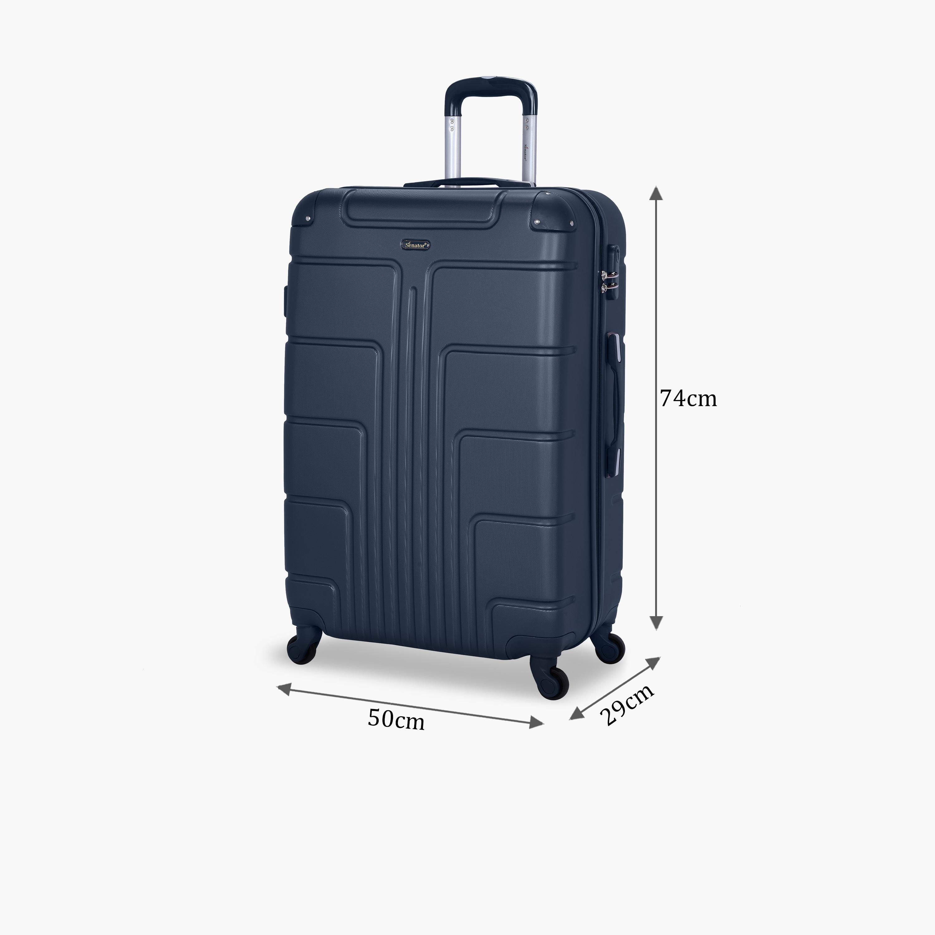 Senator 74 CM Large Check-in ABS Hard Sided 4-Wheeler Spinner Trolley Bag with Combination Lock-travel-luggagesandbags-luggage-image-2
