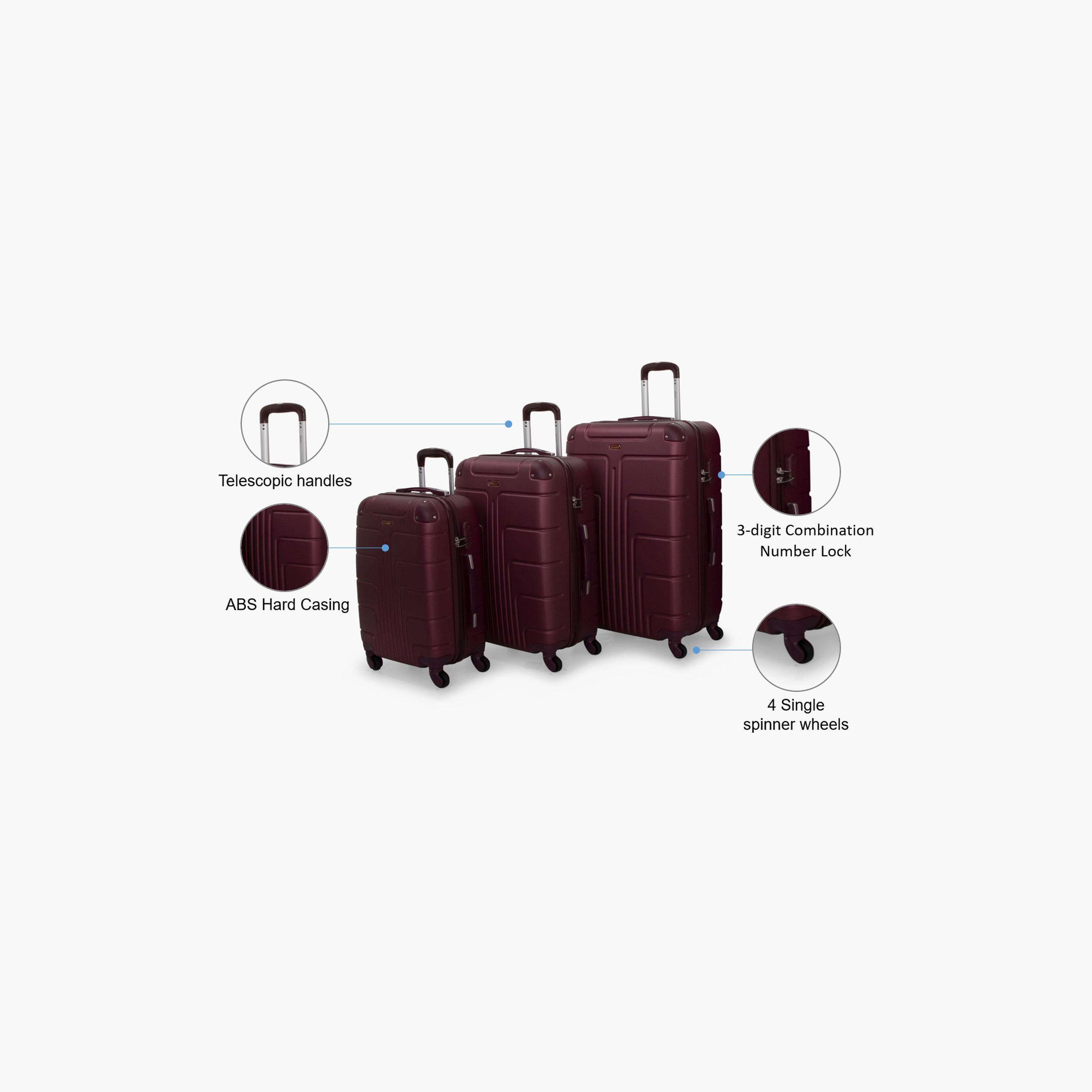 سيناتور- طقم 3 شنط بأربع عجلات دوارة جوانب صلبة من مادة ABS ومزودة بقفل مركب-travel-luggagesandbags-luggage-image-2