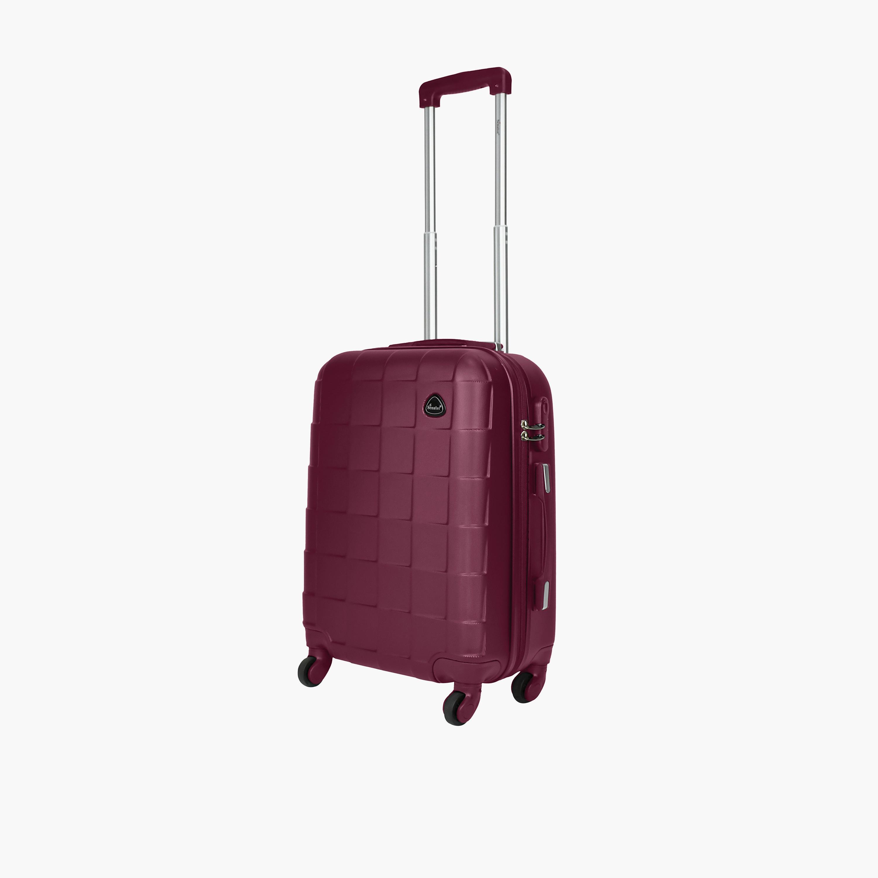 Senator 55 CM Small Cabin ABS Hard Sided 4-Wheeler Spinner Trolley Bag with Combination Lock-travel-luggagesandbags-luggage-image-1