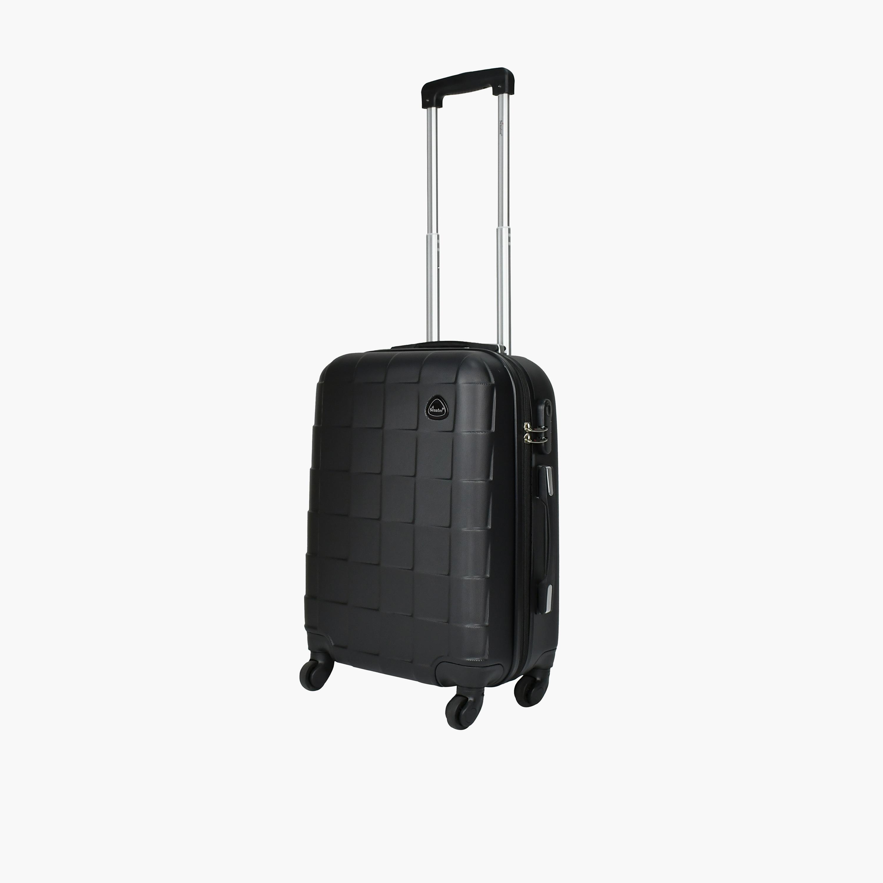 Senator 55 CM Small Cabin ABS Hard Sided 4-Wheeler Spinner Trolley Bag with Combination Lock-travel-luggagesandbags-luggage-image-1