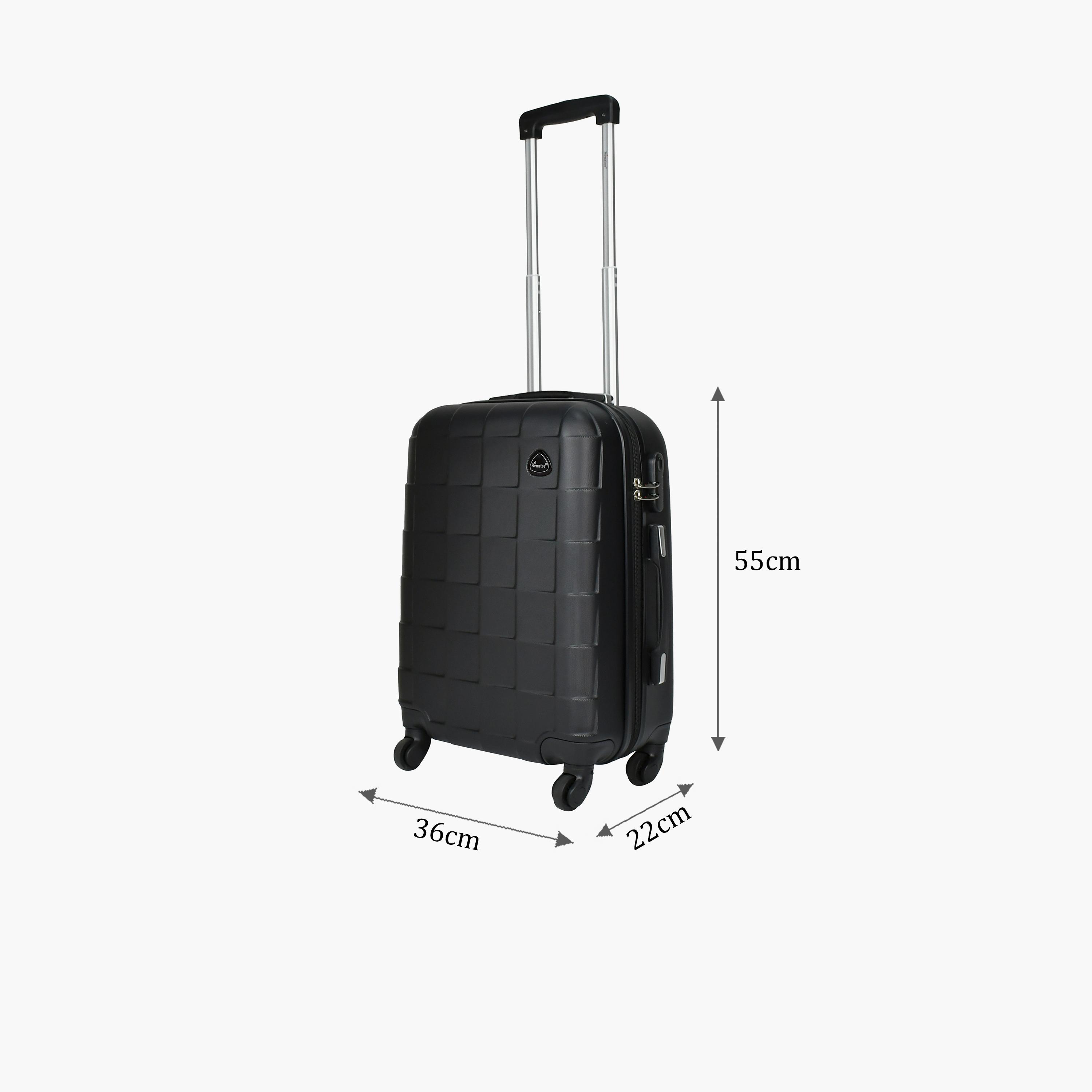 Senator 55 CM Small Cabin ABS Hard Sided 4-Wheeler Spinner Trolley Bag with Combination Lock-travel-luggagesandbags-luggage-image-2