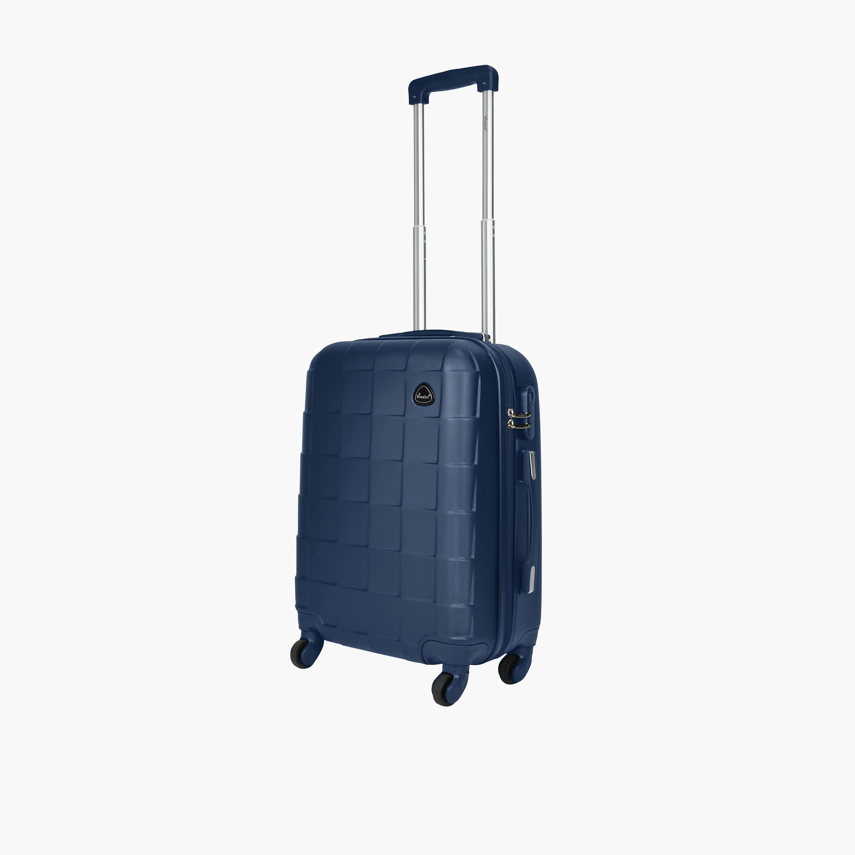 Senator 55 CM Small Cabin ABS Hard Sided 4-Wheeler Spinner Trolley Bag with Combination Lock-travel-luggagesandbags-luggage-image-1