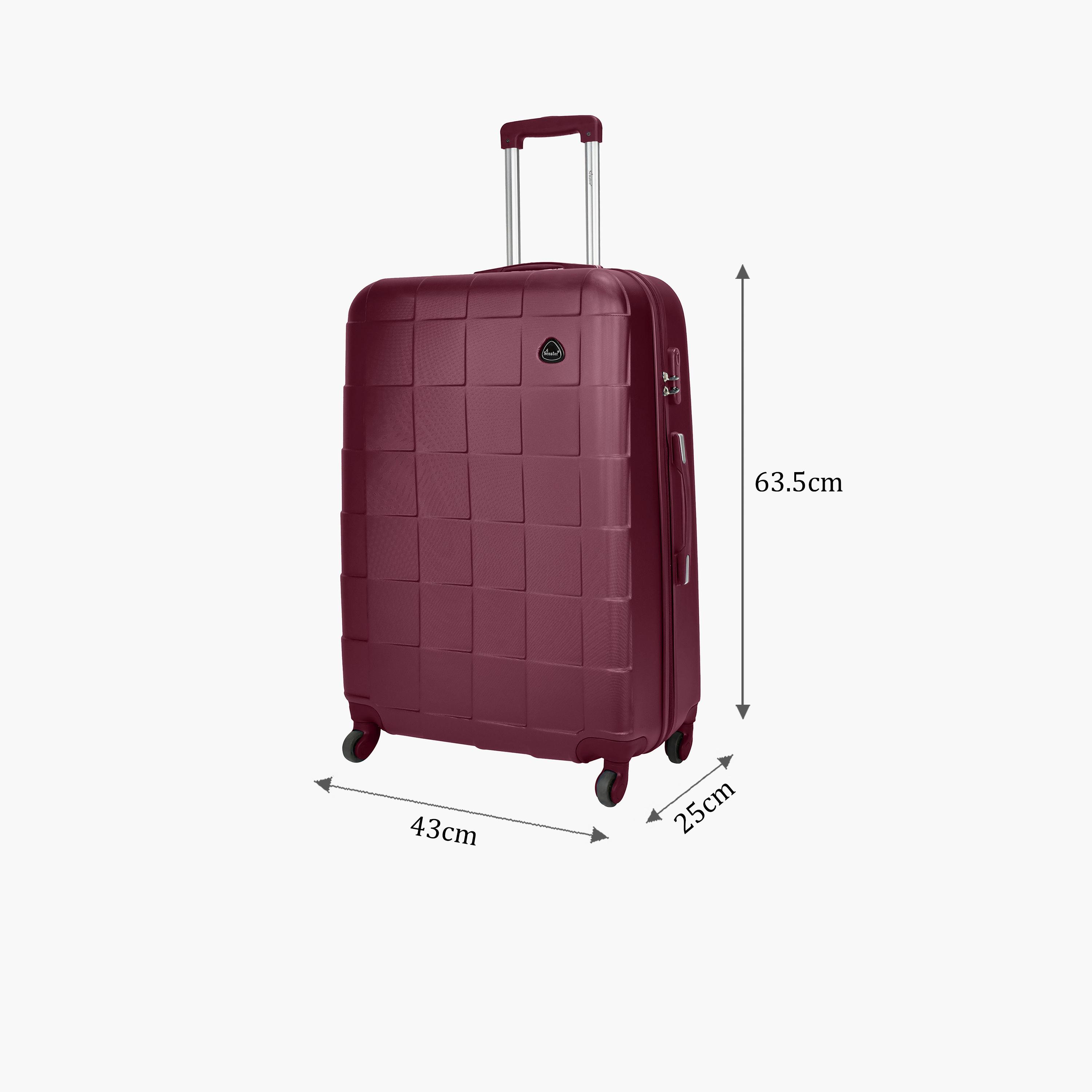 Senator 63.5 CM Medium Check-in ABS Hard Sided 4-Wheeler Spinner Trolley Bag with Combination Lock-travel-luggagesandbags-luggage-image-2