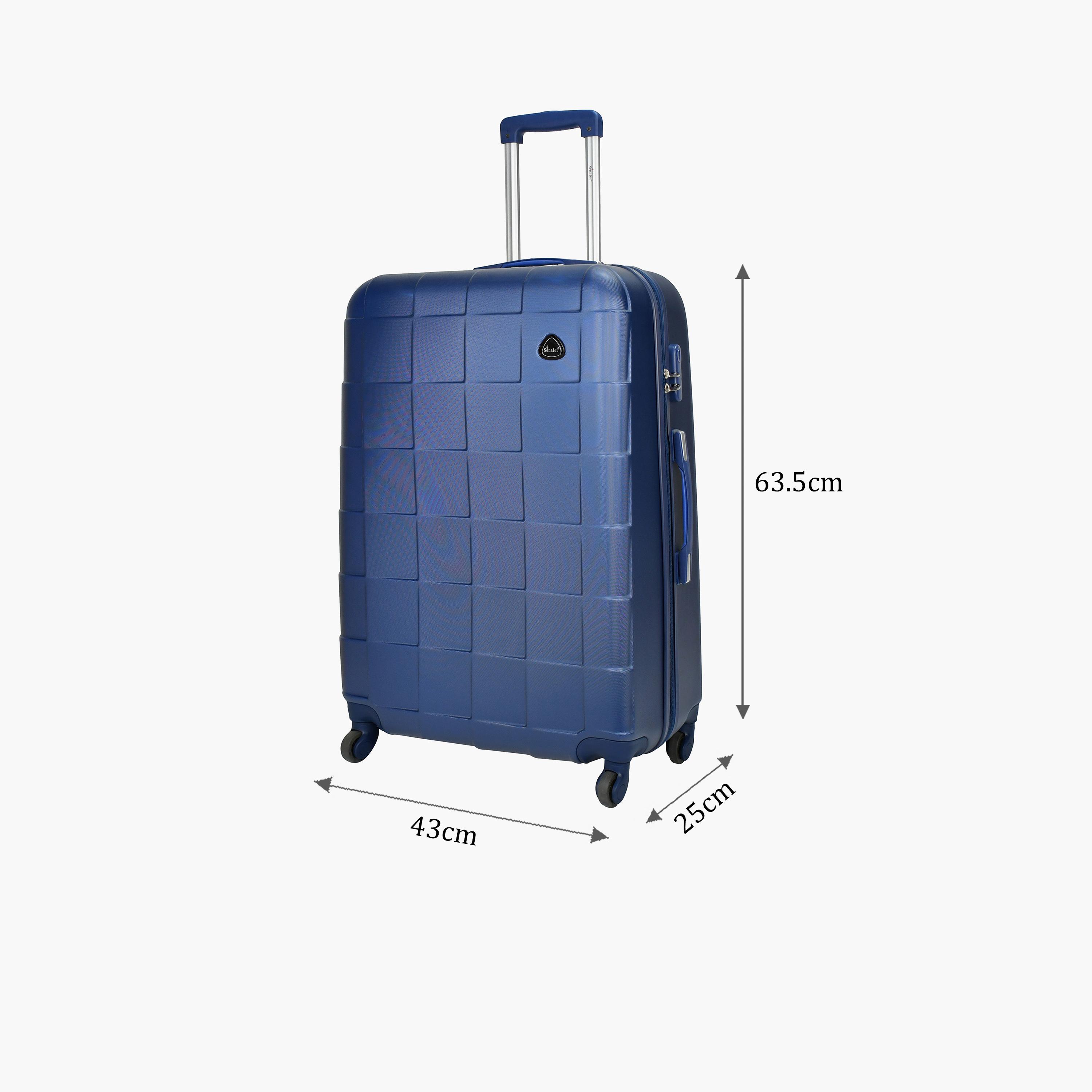 Senator 63.5 CM Medium Check-in ABS Hard Sided 4-Wheeler Spinner Trolley Bag with Combination Lock-travel-luggagesandbags-luggage-image-2