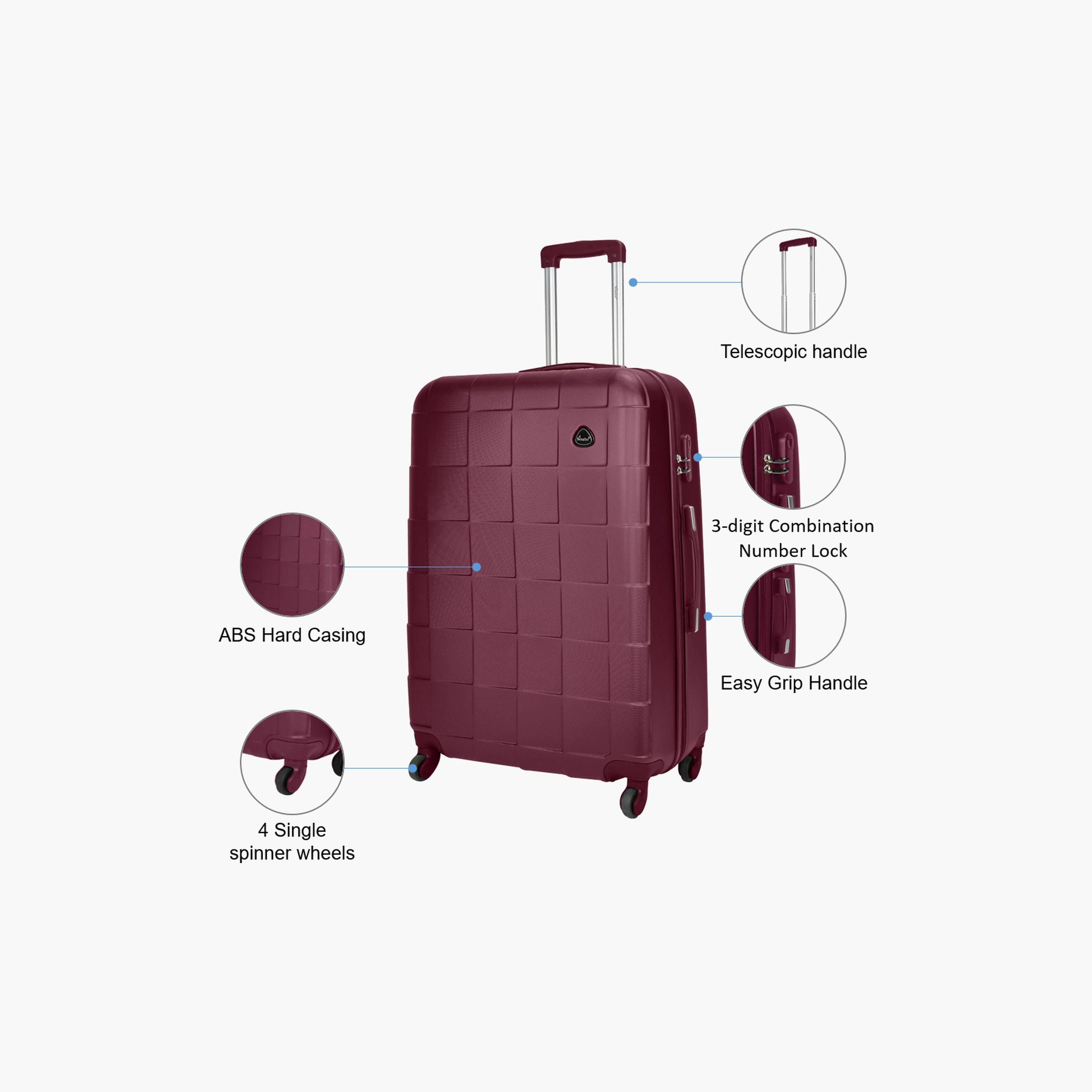 Senator 74 CM Large Check-in ABS Hard Sided 4-Wheeler Spinner Trolley Bag with Combination Lock-travel-luggagesandbags-luggage-image-3