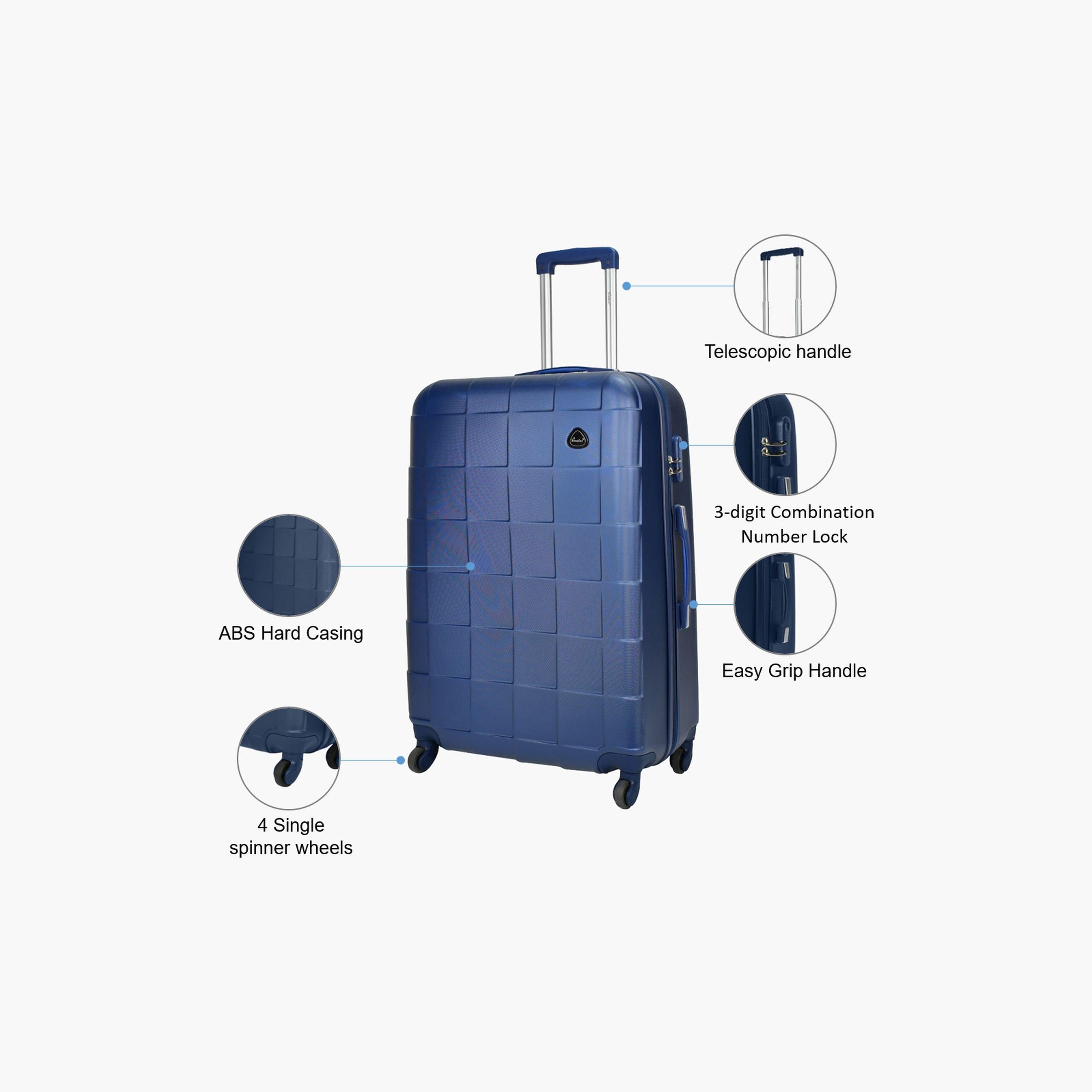 Senator 74 CM Large Check-in ABS Hard Sided 4-Wheeler Spinner Trolley Bag with Combination Lock-travel-luggagesandbags-luggage-image-3
