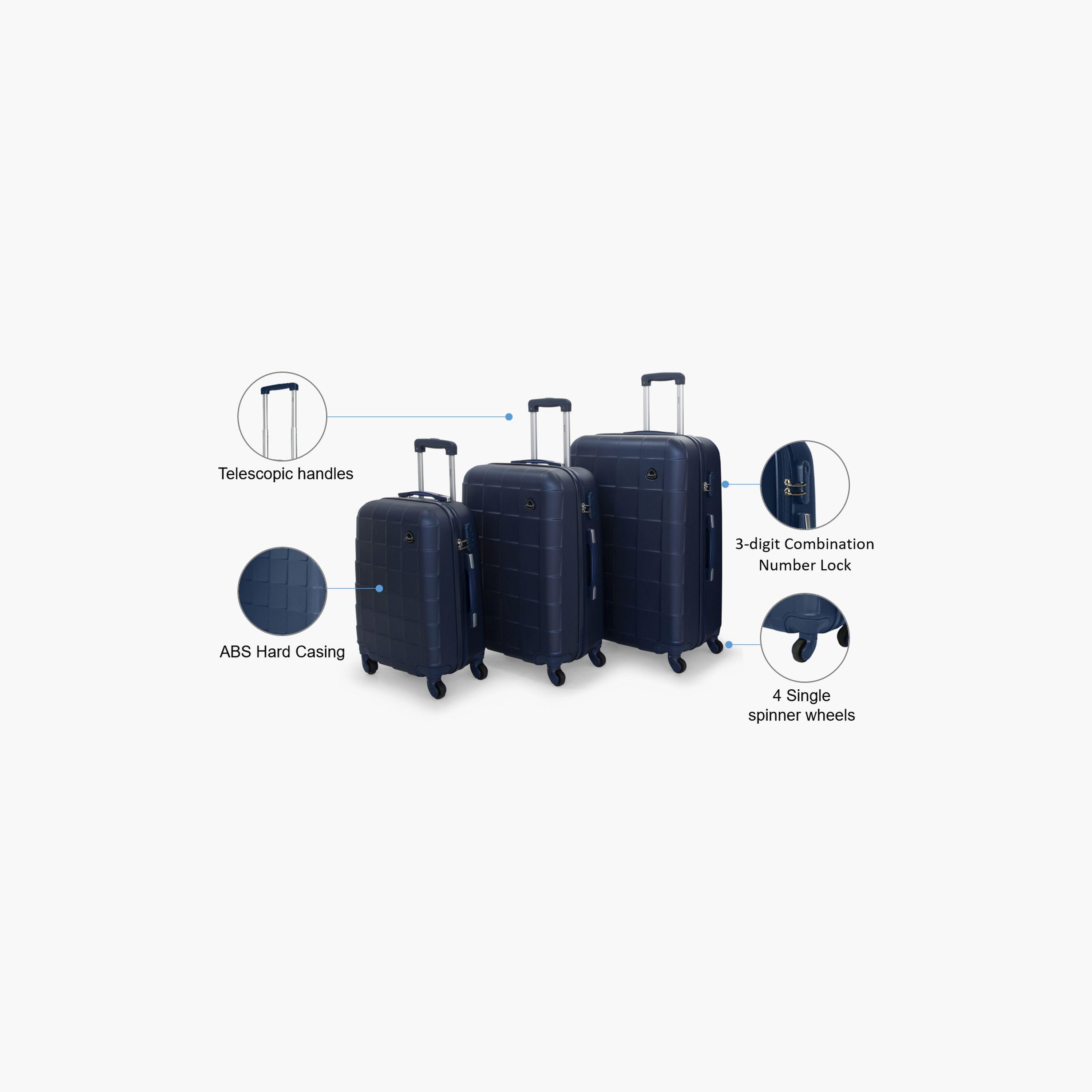 سيناتور- طقم 3 شنط بأربع عجلات دوارة جوانب صلبة من مادة ABS ومزودة بقفل مركب-travel-luggagesandbags-luggage-image-2