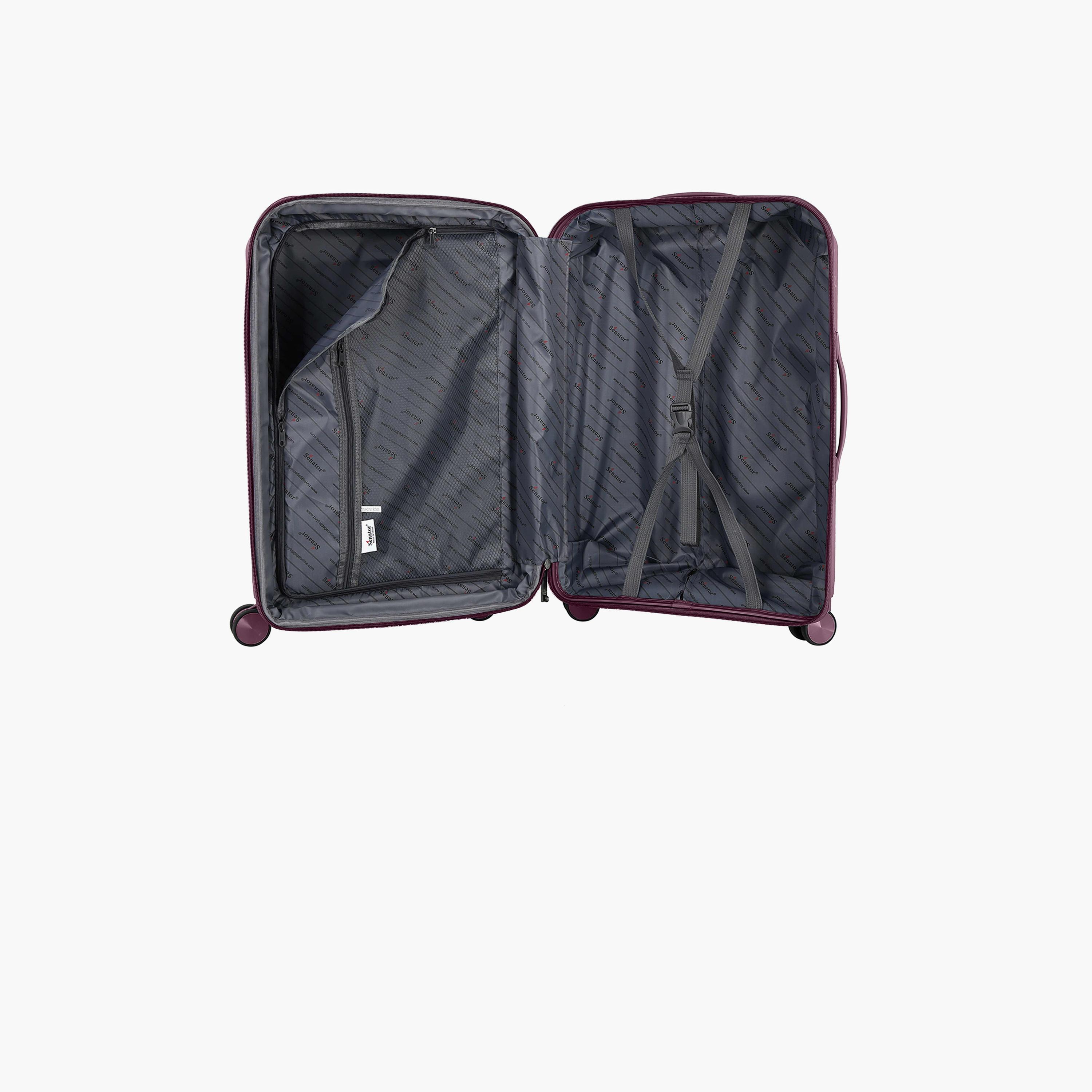 Senator 55 CM Small Cabin Polypropylene Hard Sided 4-Wheeler Spinner Trolley Bag with TSA Lock | KH1006-20-travel-luggagesandbags-luggage-image-7