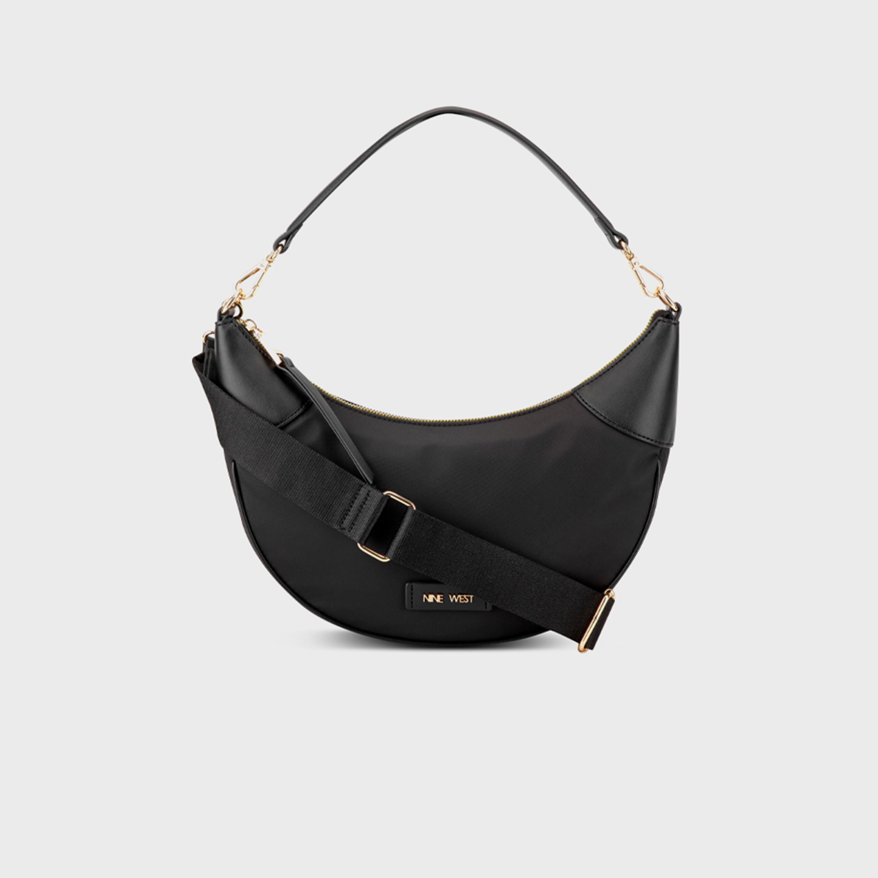 ناين ويست-  شنطة  كروس سادة بايرون بسحاب وحزام قابل للفصل-women-bagsandwallets-handbags-image-1