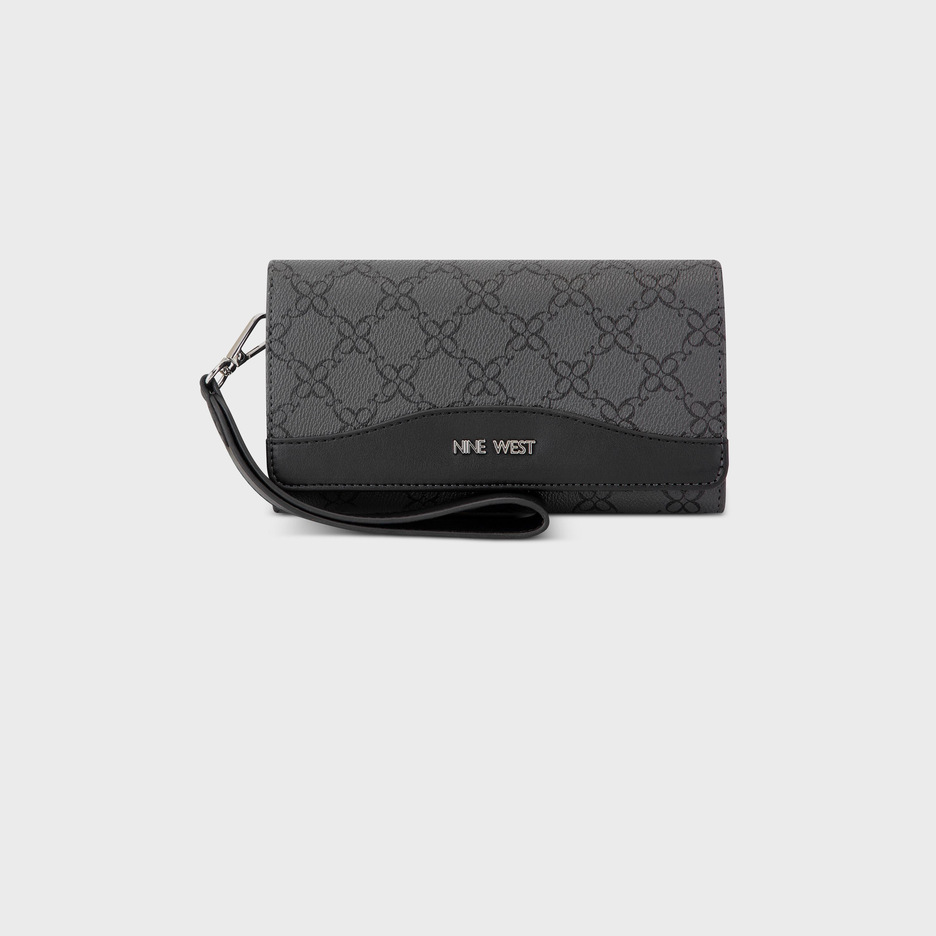 ناين ويست-  محفظة ليور مونوغرام بإغلاق قابل للفصل وحزام يد قابل للفصل-women-bagsandwallets-wallets-image-1