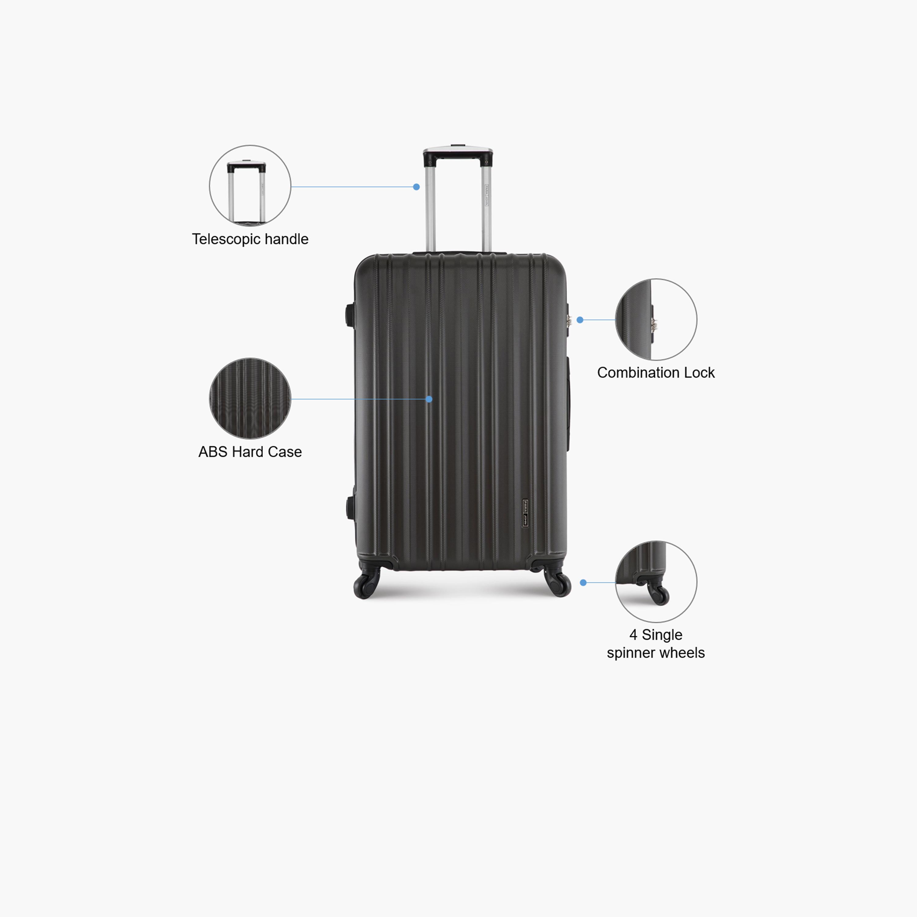 Para John 57 CM Small Cabin ABS Hard Sided 4-Wheeler Spinner Trolley Bag with Combination Lock-travel-luggagesandbags-luggage-image-3