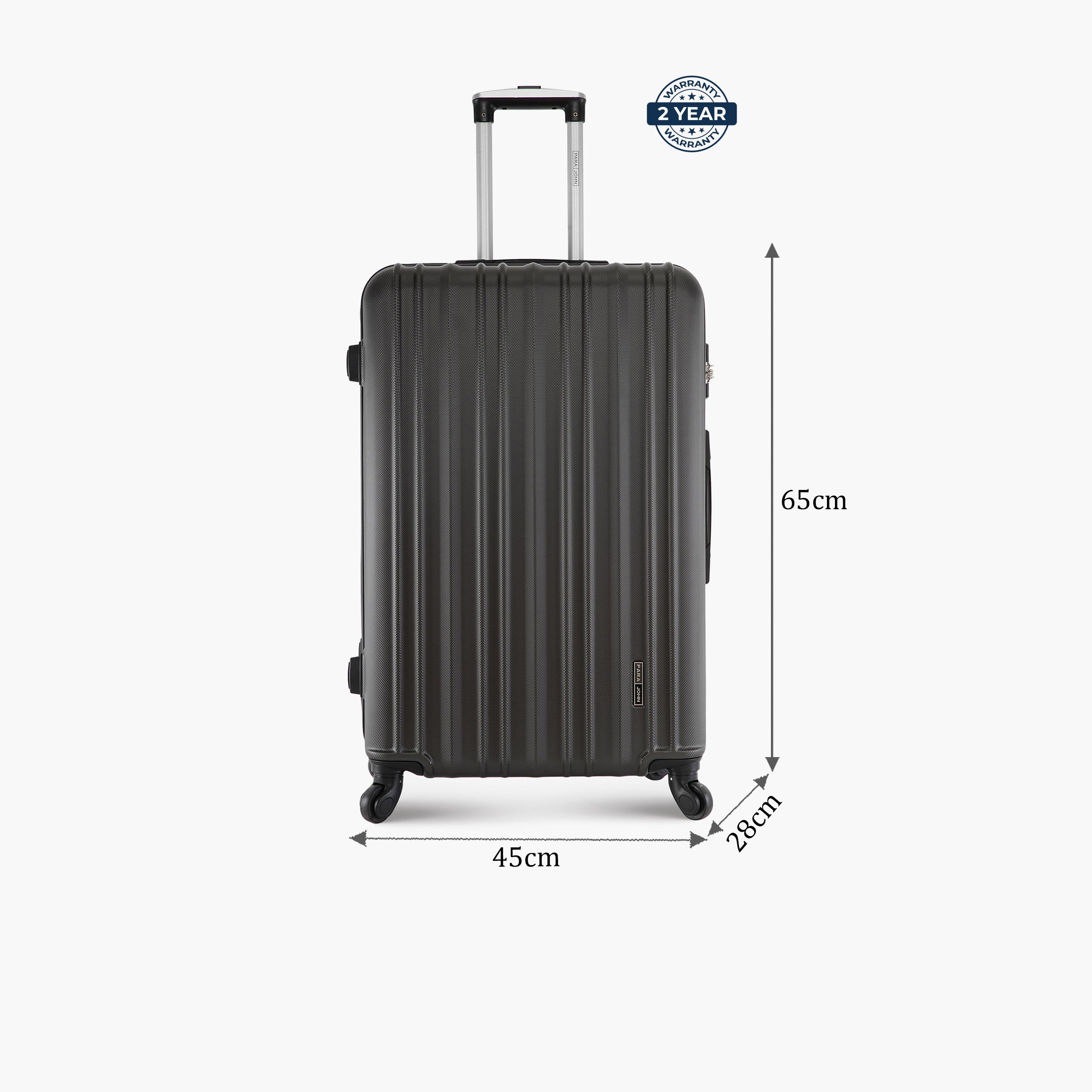 Para John 65 CM Medium Check-in ABS Hard Sided 4-Wheeler Spinner Trolley Bag with Combination Lock-travel-luggagesandbags-luggage-image-2