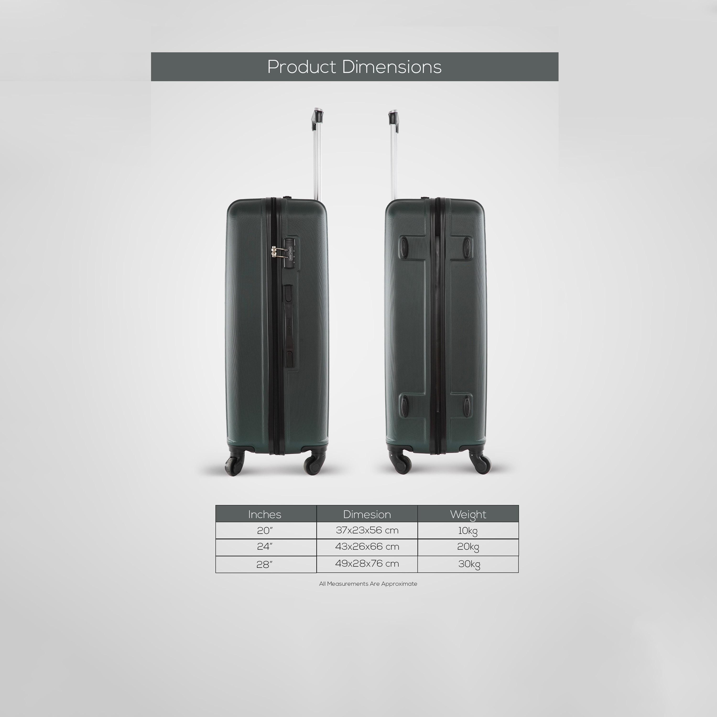 Para John 57 CM Small Cabin ABS Hard Sided 4-Wheeler Spinner Trolley Bag with Combination Lock-travel-luggagesandbags-luggage-image-7