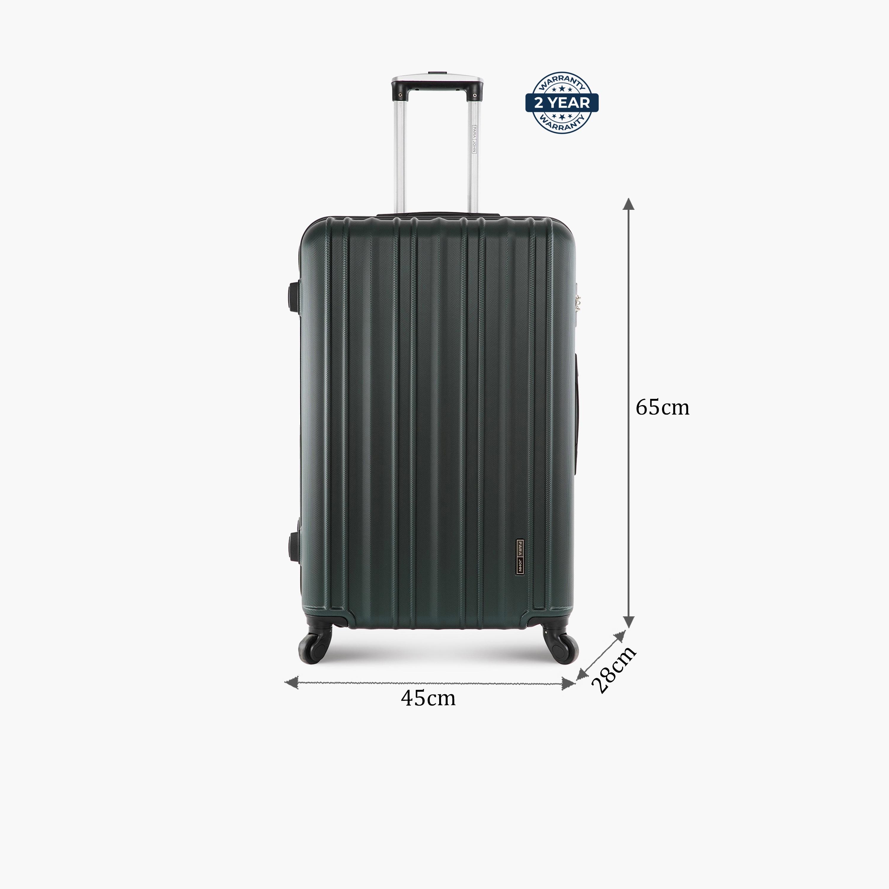 Para John 65 CM Medium Check-in ABS Hard Sided 4-Wheeler Spinner Trolley Bag with Combination Lock-travel-luggagesandbags-luggage-image-2