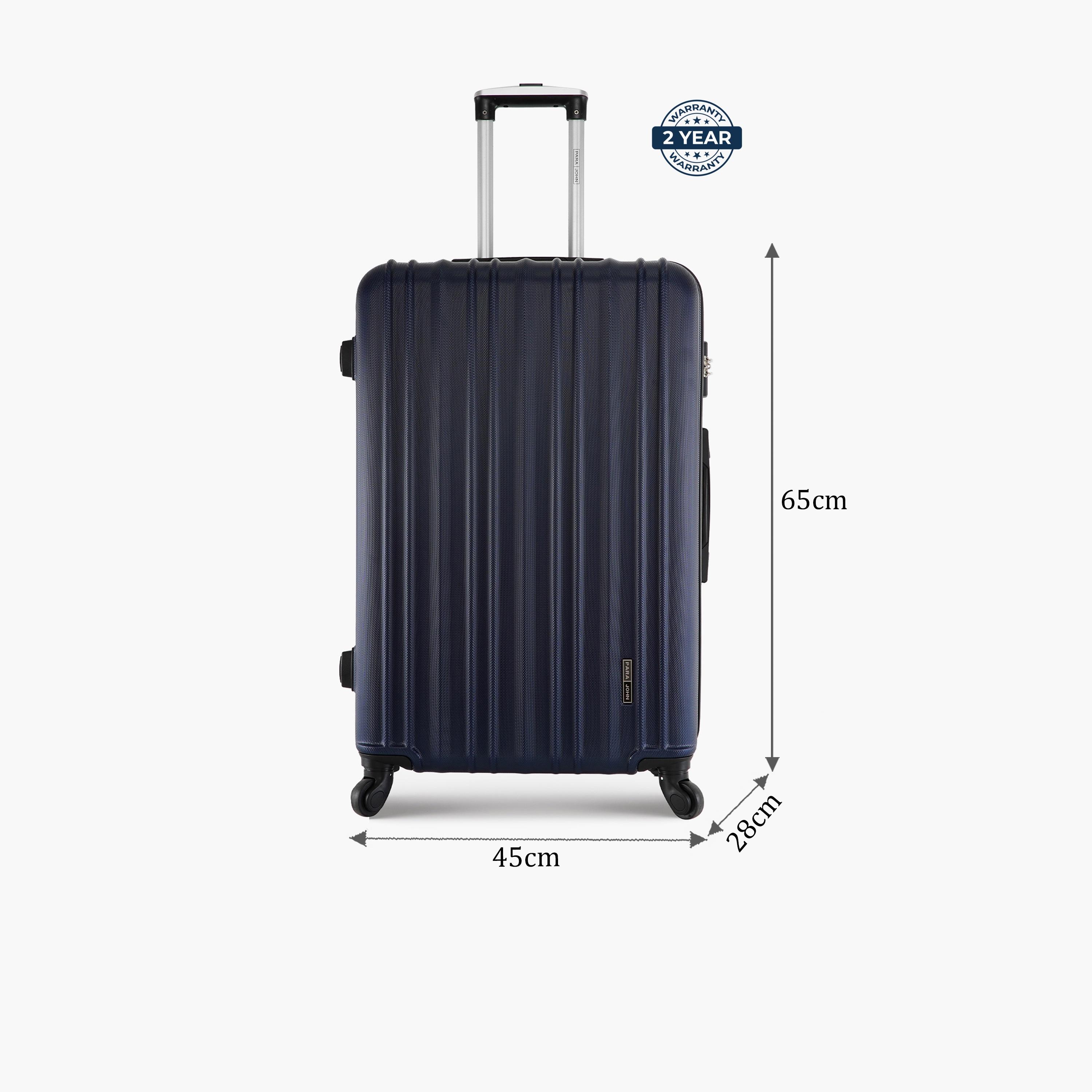 Para John 65 CM Medium Check-in ABS Hard Sided 4-Wheeler Spinner Trolley Bag with Combination Lock-travel-luggagesandbags-luggage-image-2
