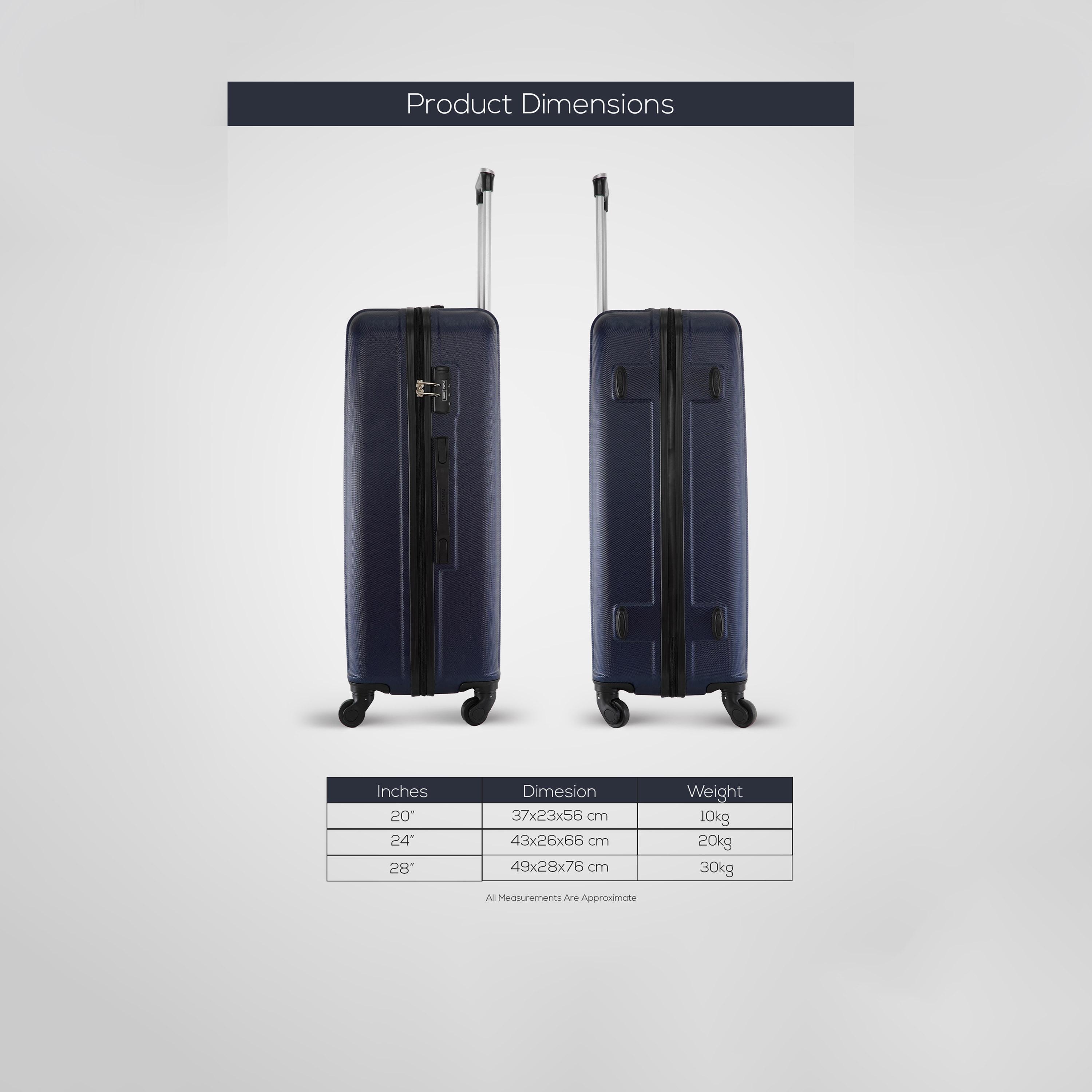 Para John 65 CM Medium Check-in ABS Hard Sided 4-Wheeler Spinner Trolley Bag with Combination Lock-travel-luggagesandbags-luggage-image-7