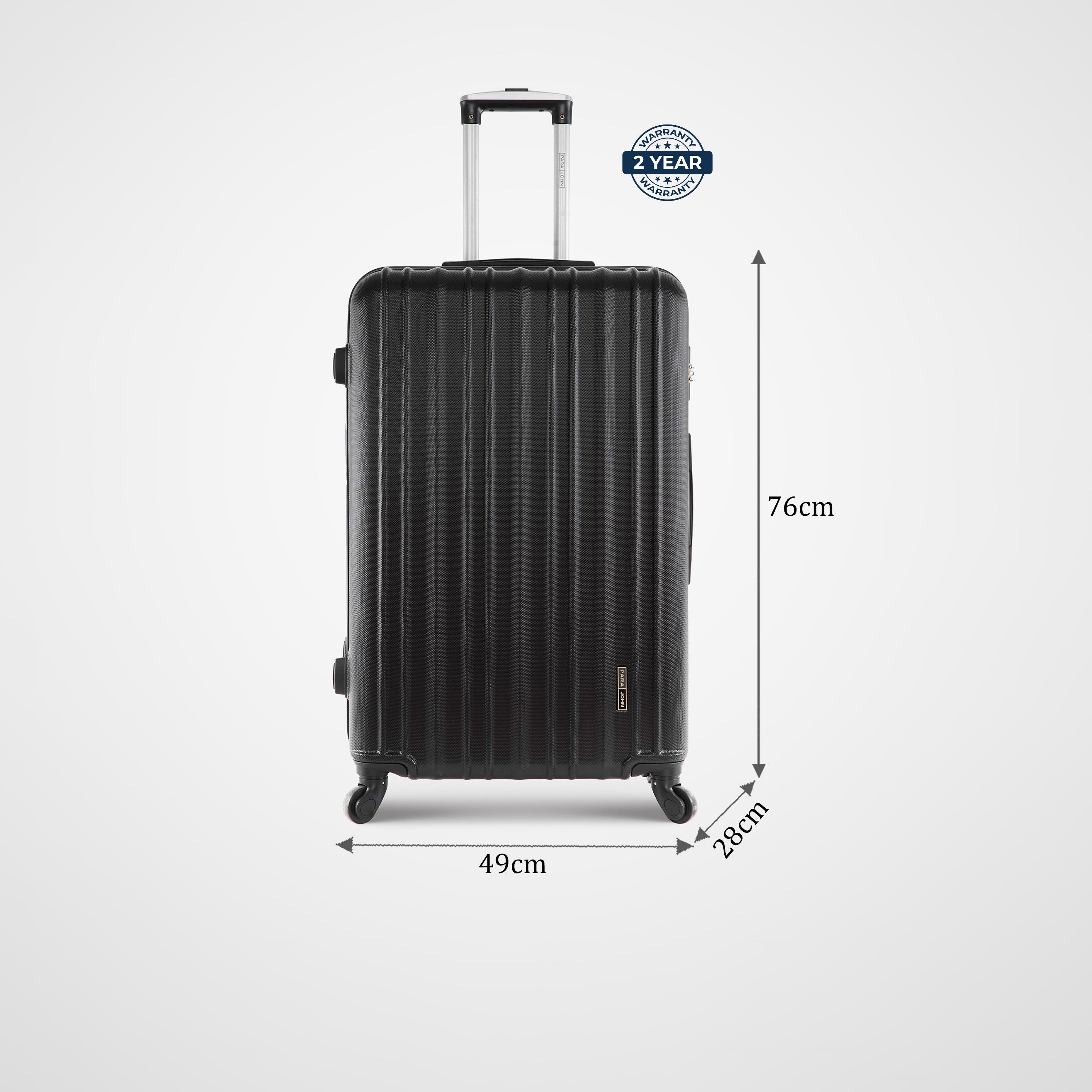 Para John 76 CM Large Check-in ABS Hard Sided 4-Wheeler Spinner Trolley Bag with Combination Lock-travel-luggagesandbags-luggage-image-2