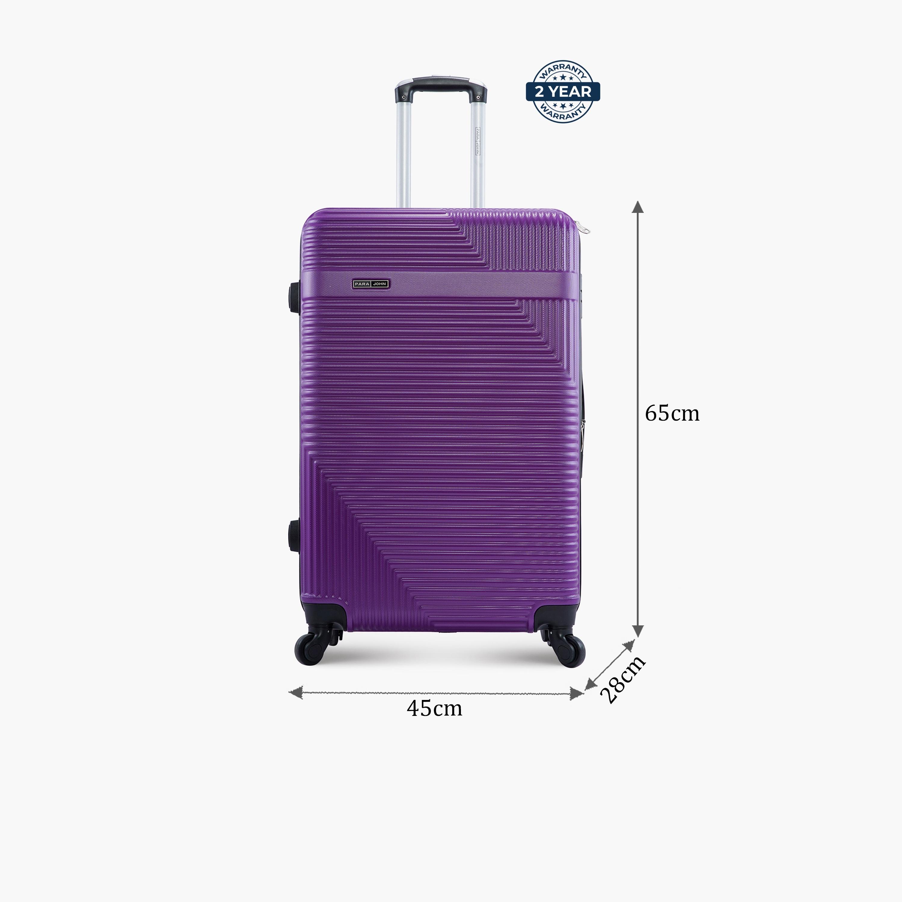 Para John 65 CM Medium Check-in ABS Hard Sided 4-Wheeler Spinner Trolley Bag with Combination Lock-travel-luggagesandbags-luggage-image-2