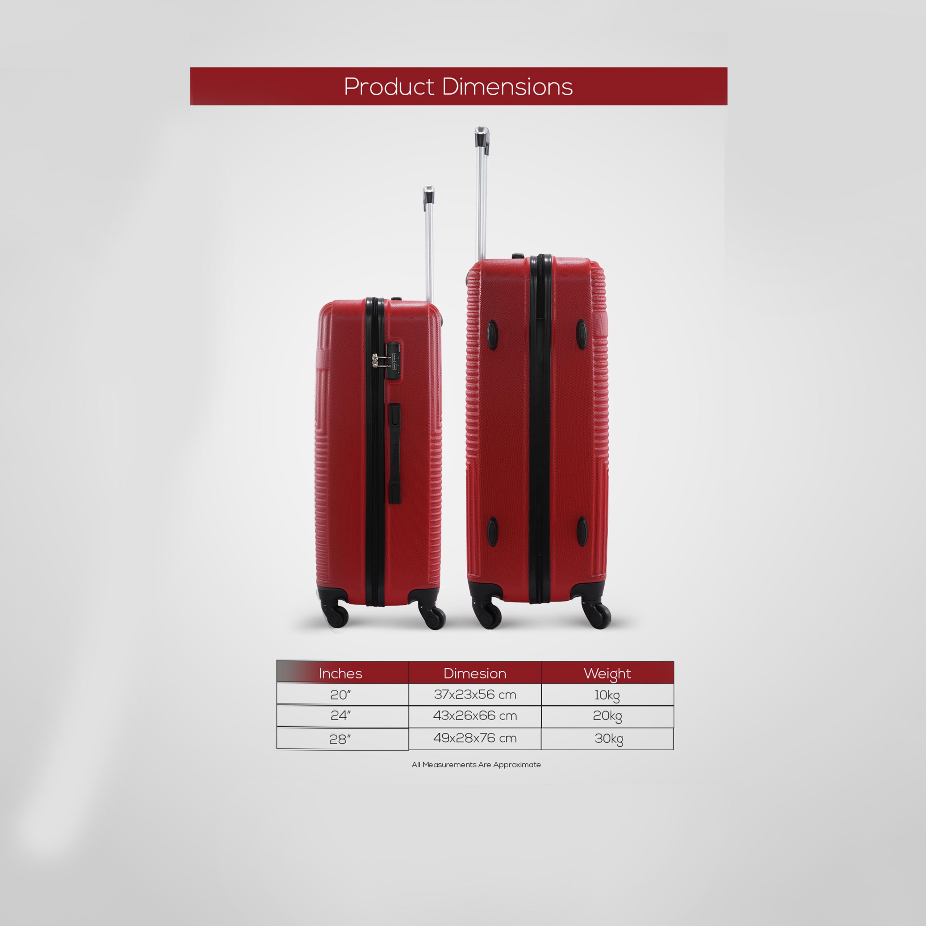 حقيبة بارا جون بمقصورة صغيرة مقاس 57 سم ABS ذات جوانب صلبة بأربع عجلات مع قفل مجمع-travel-luggagesandbags-luggage-image-7