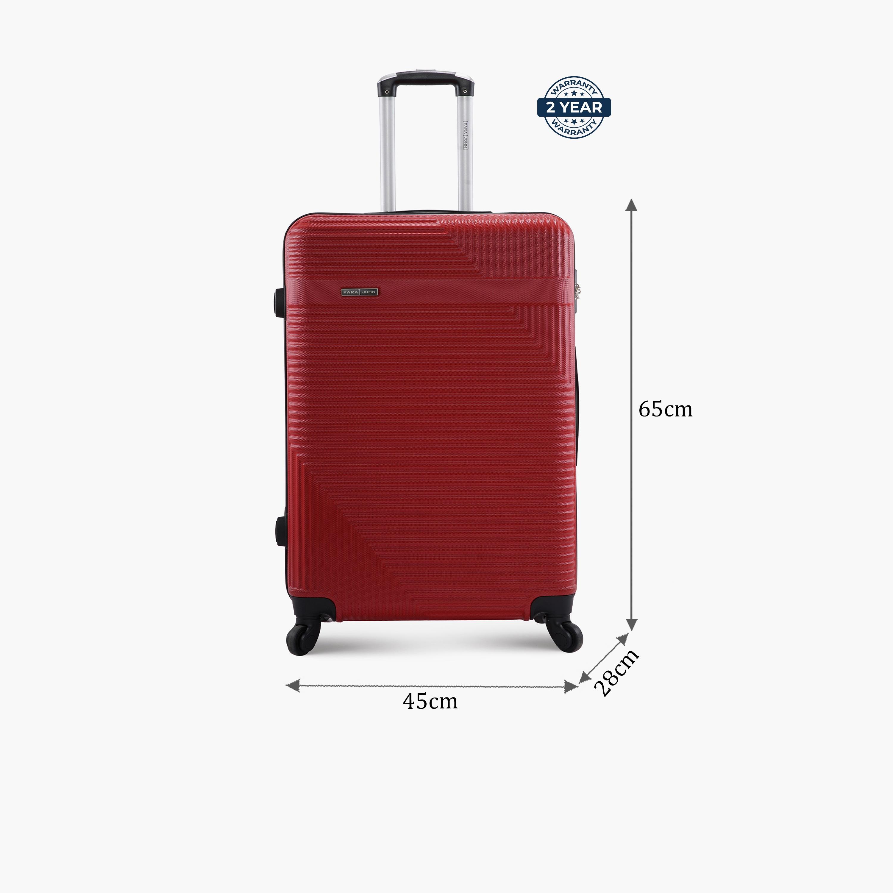 Para John 65 CM Medium Check-in ABS Hard Sided 4-Wheeler Spinner Trolley Bag with Combination Lock-travel-luggagesandbags-luggage-image-2