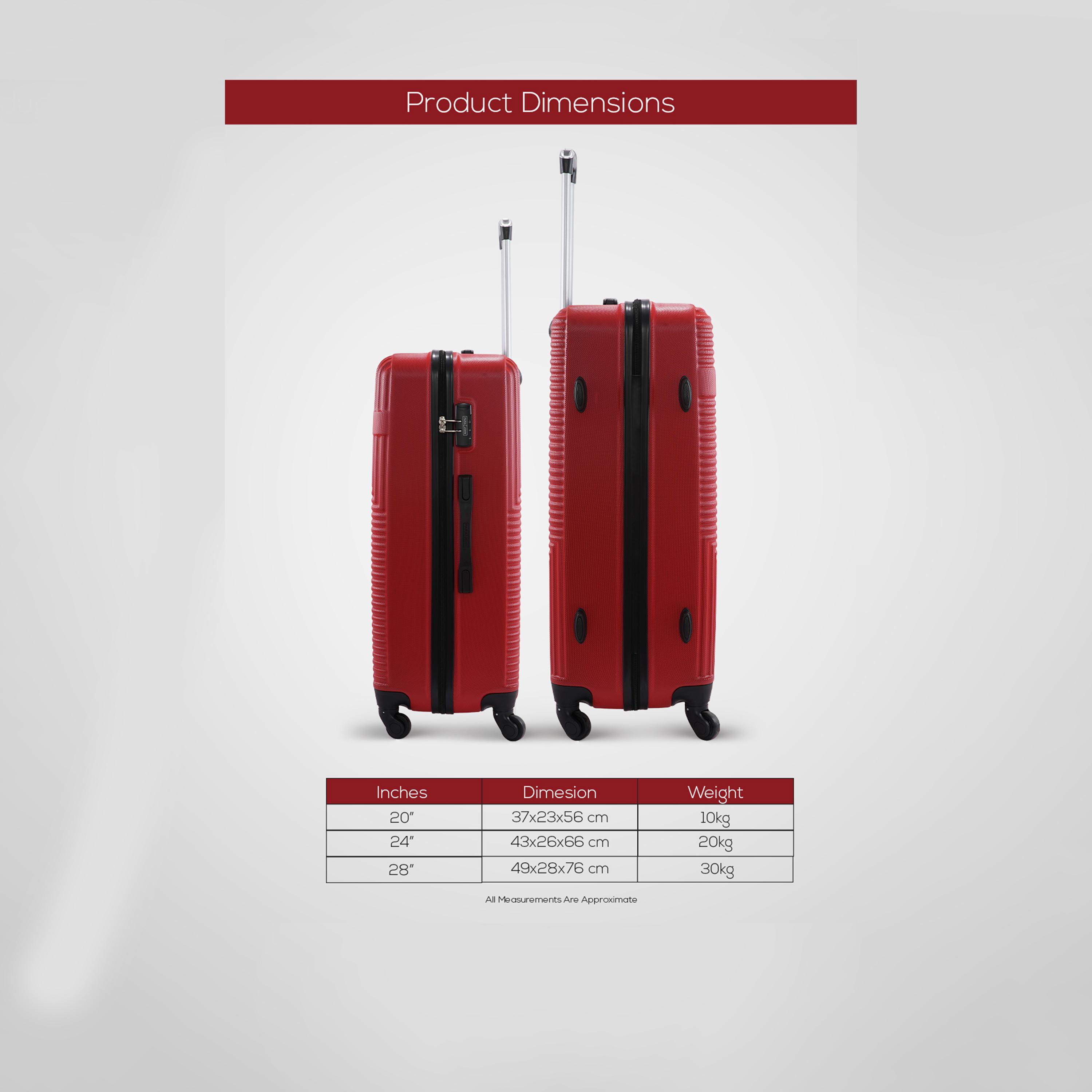 Para John 65 CM Medium Check-in ABS Hard Sided 4-Wheeler Spinner Trolley Bag with Combination Lock-travel-luggagesandbags-luggage-image-7