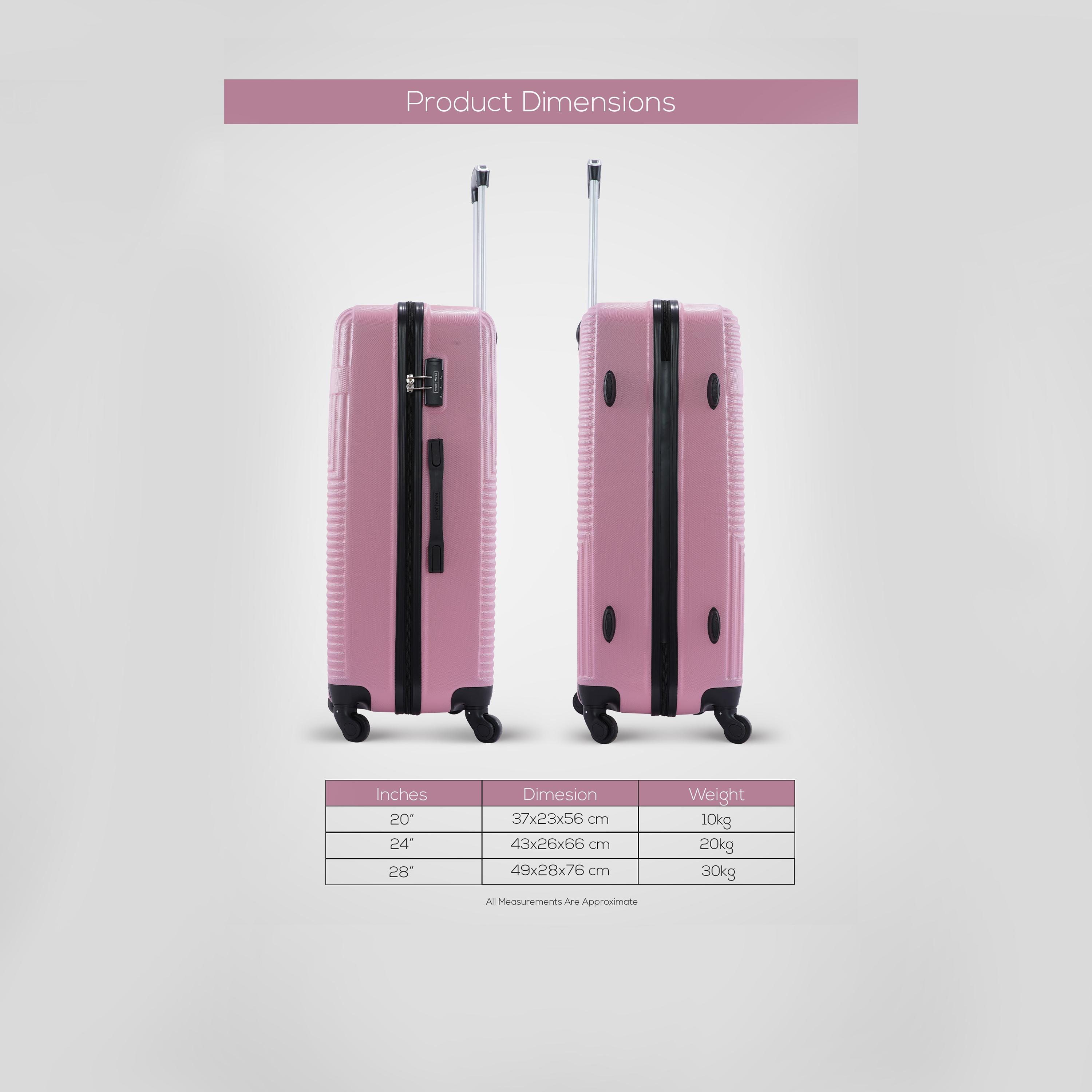 Para John 57 CM Small Cabin ABS Hard Sided 4-Wheeler Spinner Trolley Bag with Combination Lock-travel-luggagesandbags-luggage-image-7