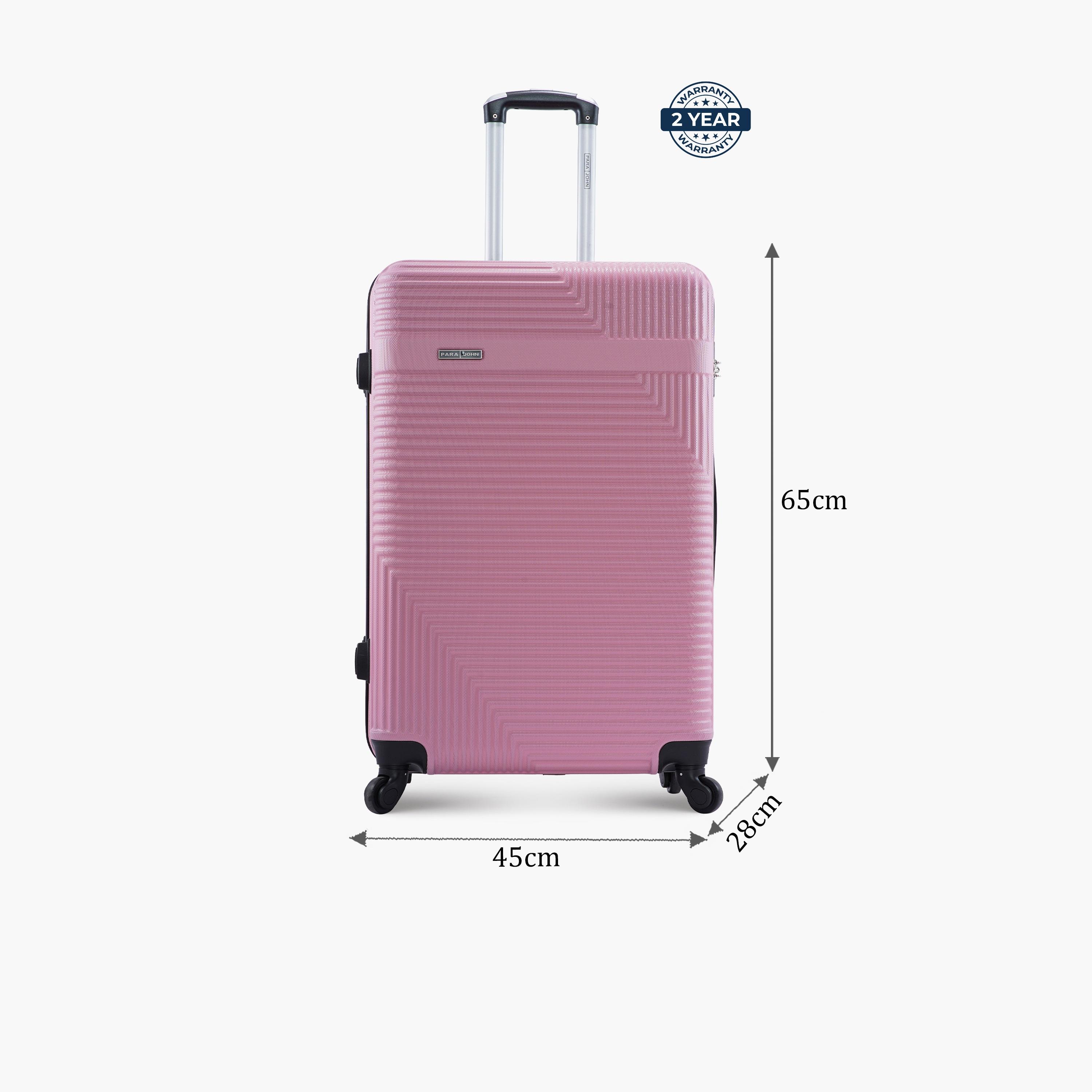 Para John 65 CM Medium Check-in ABS Hard Sided 4-Wheeler Spinner Trolley Bag with Combination Lock-travel-luggagesandbags-luggage-image-2