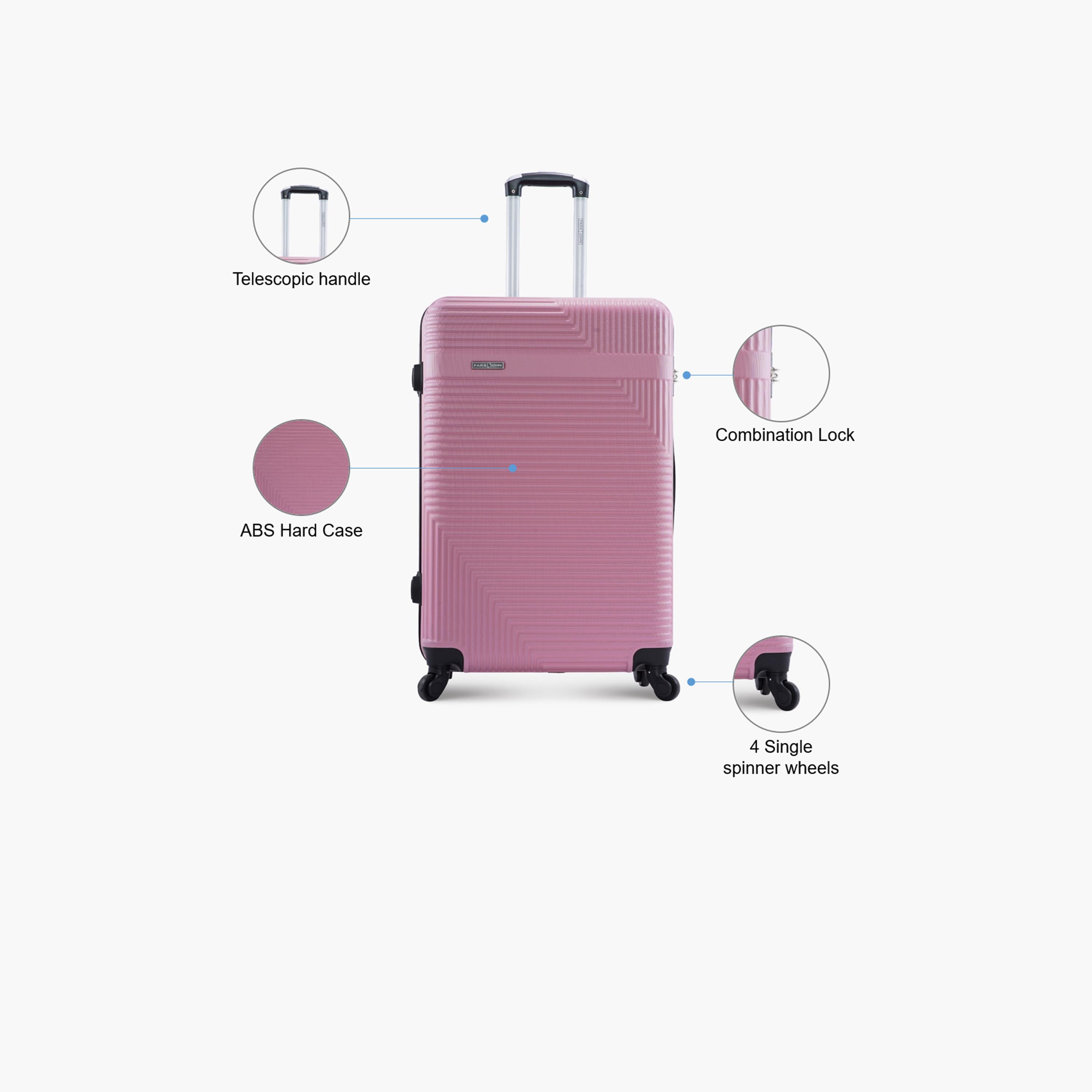 Para John 65 CM Medium Check-in ABS Hard Sided 4-Wheeler Spinner Trolley Bag with Combination Lock-travel-luggagesandbags-luggage-image-3