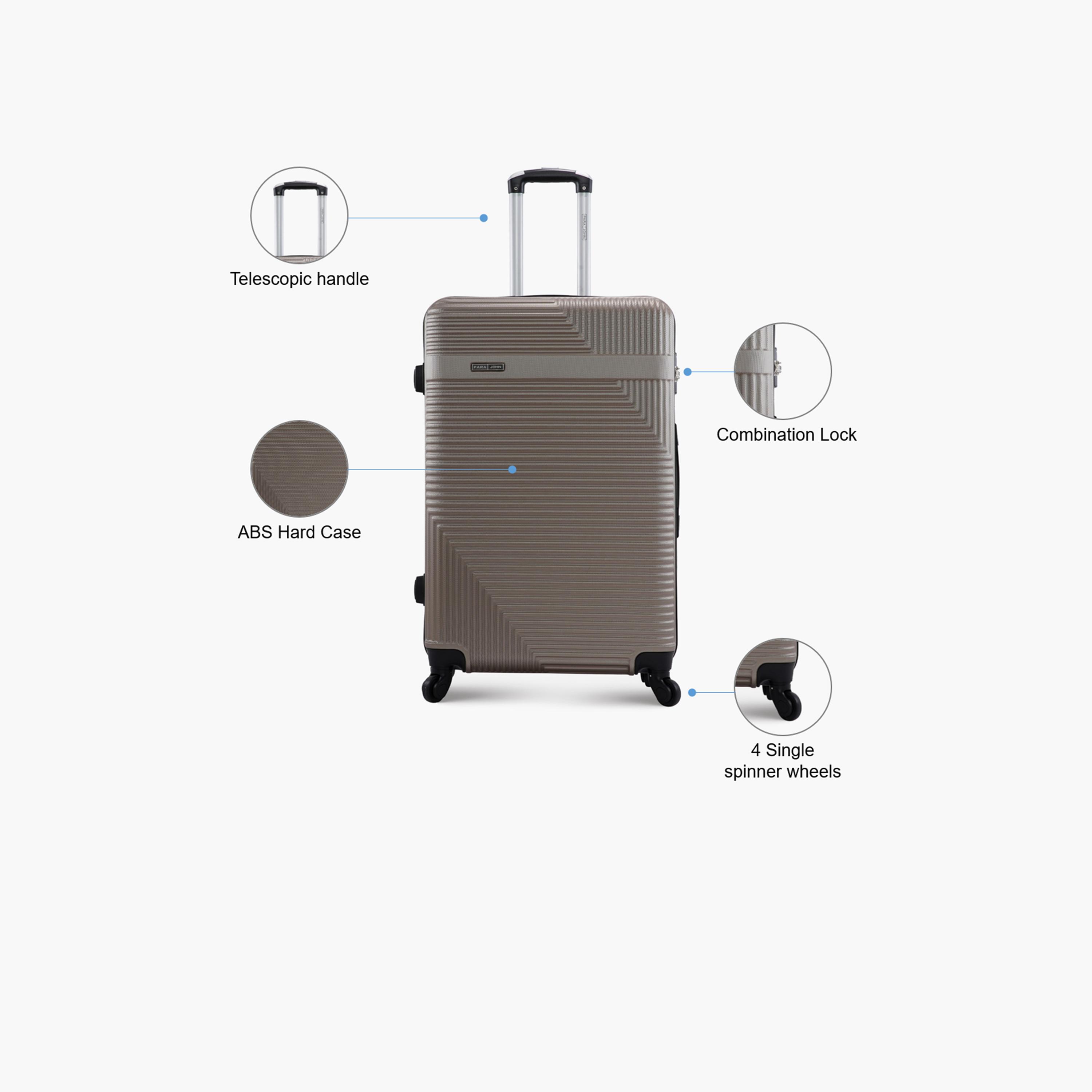 Para John 57 CM Small Cabin ABS Hard Sided 4-Wheeler Spinner Trolley Bag with Combination Lock-travel-luggagesandbags-luggage-image-3