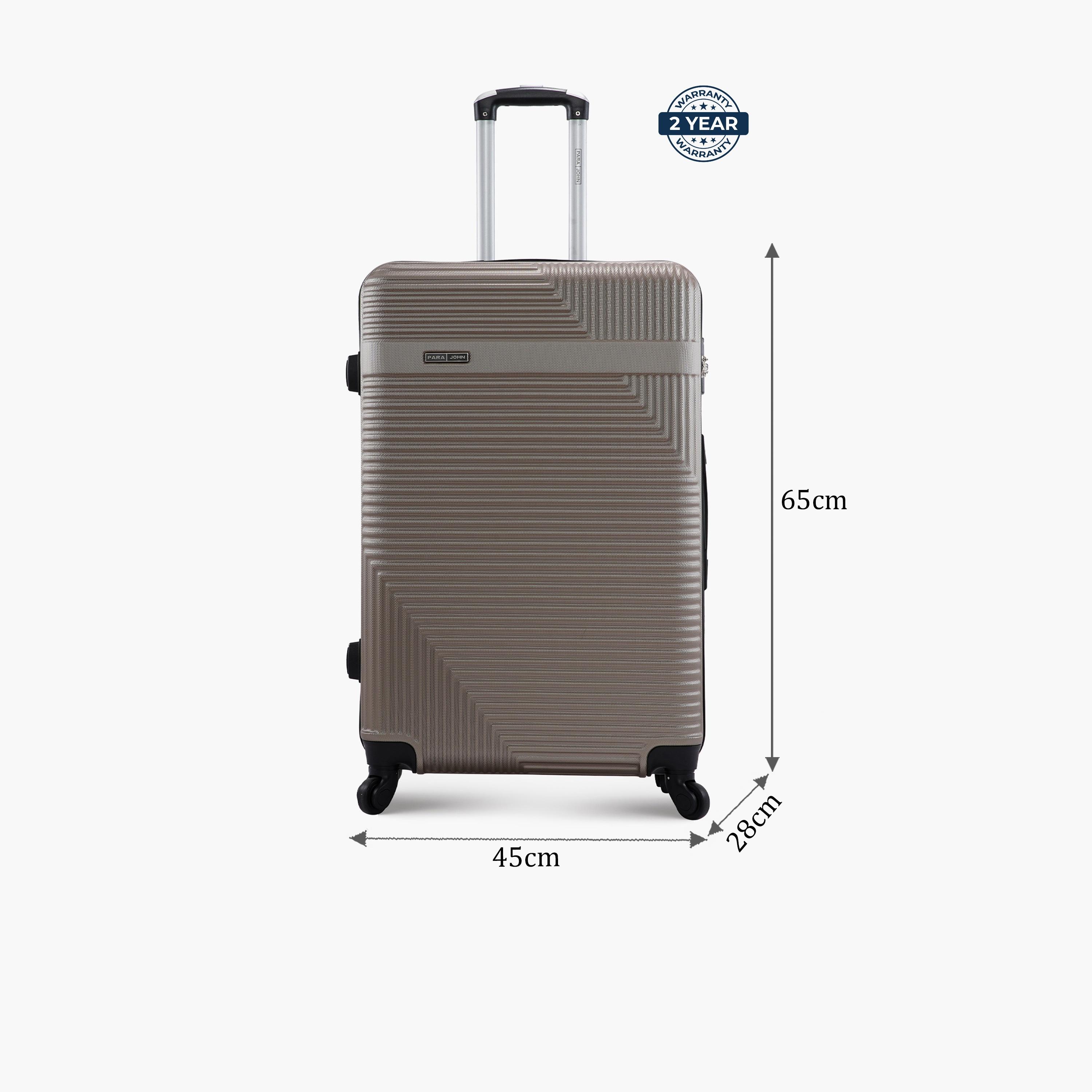 Para John 65 CM Medium Check-in ABS Hard Sided 4-Wheeler Spinner Trolley Bag with Combination Lock-travel-luggagesandbags-luggage-image-2