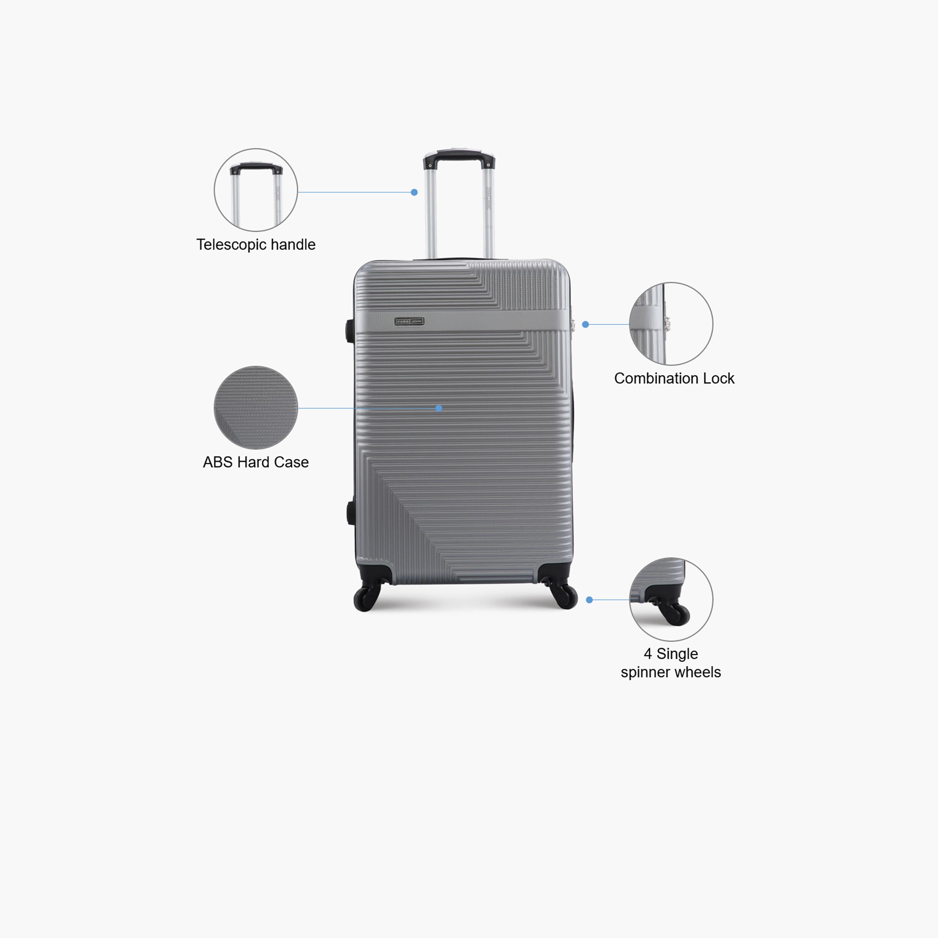 Para John 65 CM Medium Check-in ABS Hard Sided 4-Wheeler Spinner Trolley Bag with Combination Lock-travel-luggagesandbags-luggage-image-3