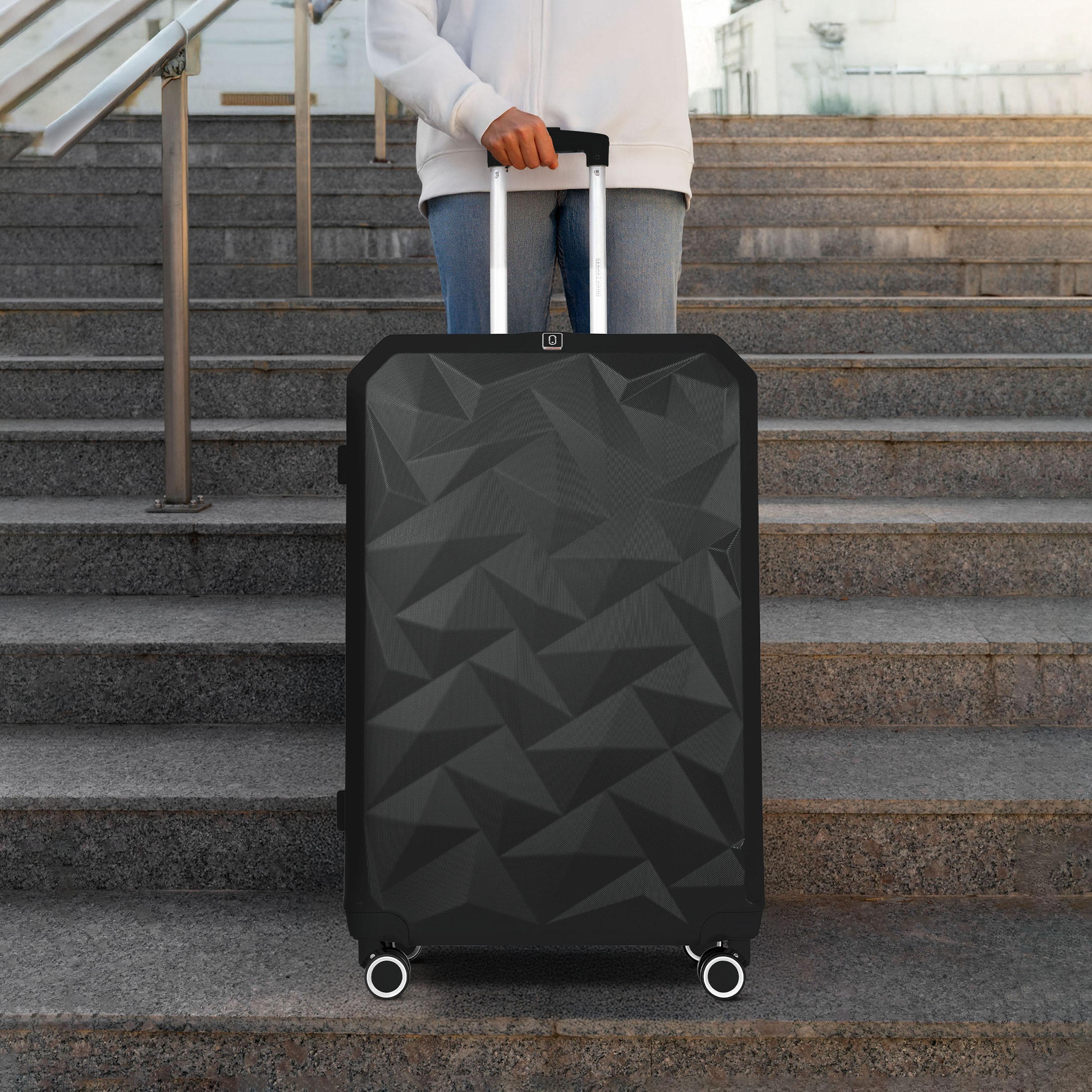 Para John Set of 3 ABS Hard Sided 4-Wheeler Spinner Trolley Bag with Combination Lock-travel-luggagesandbags-luggage-image-5