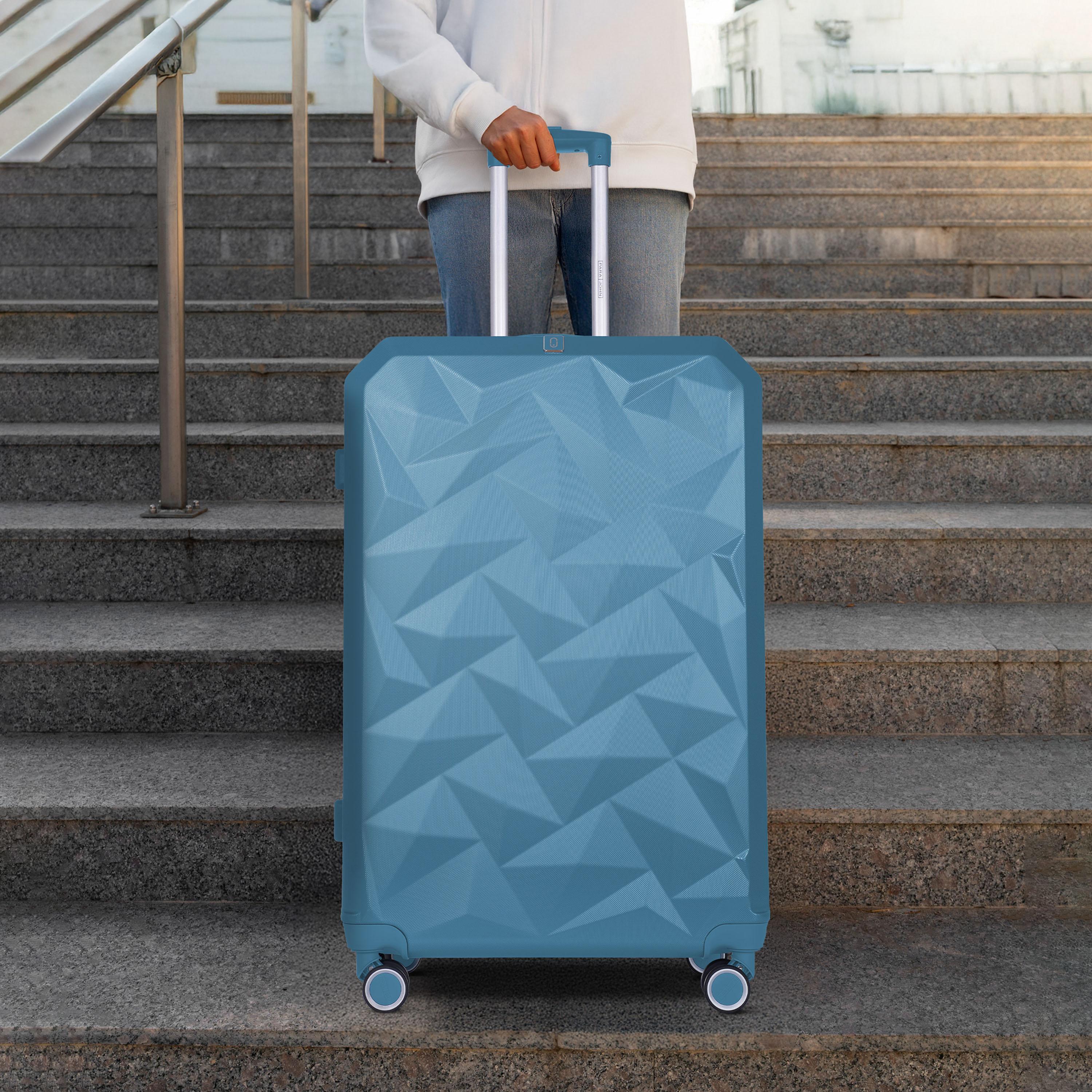 Para John Set of 3 ABS Hard Sided 4-Wheeler Spinner Trolley Bag with Combination Lock-travel-luggagesandbags-luggage-image-5