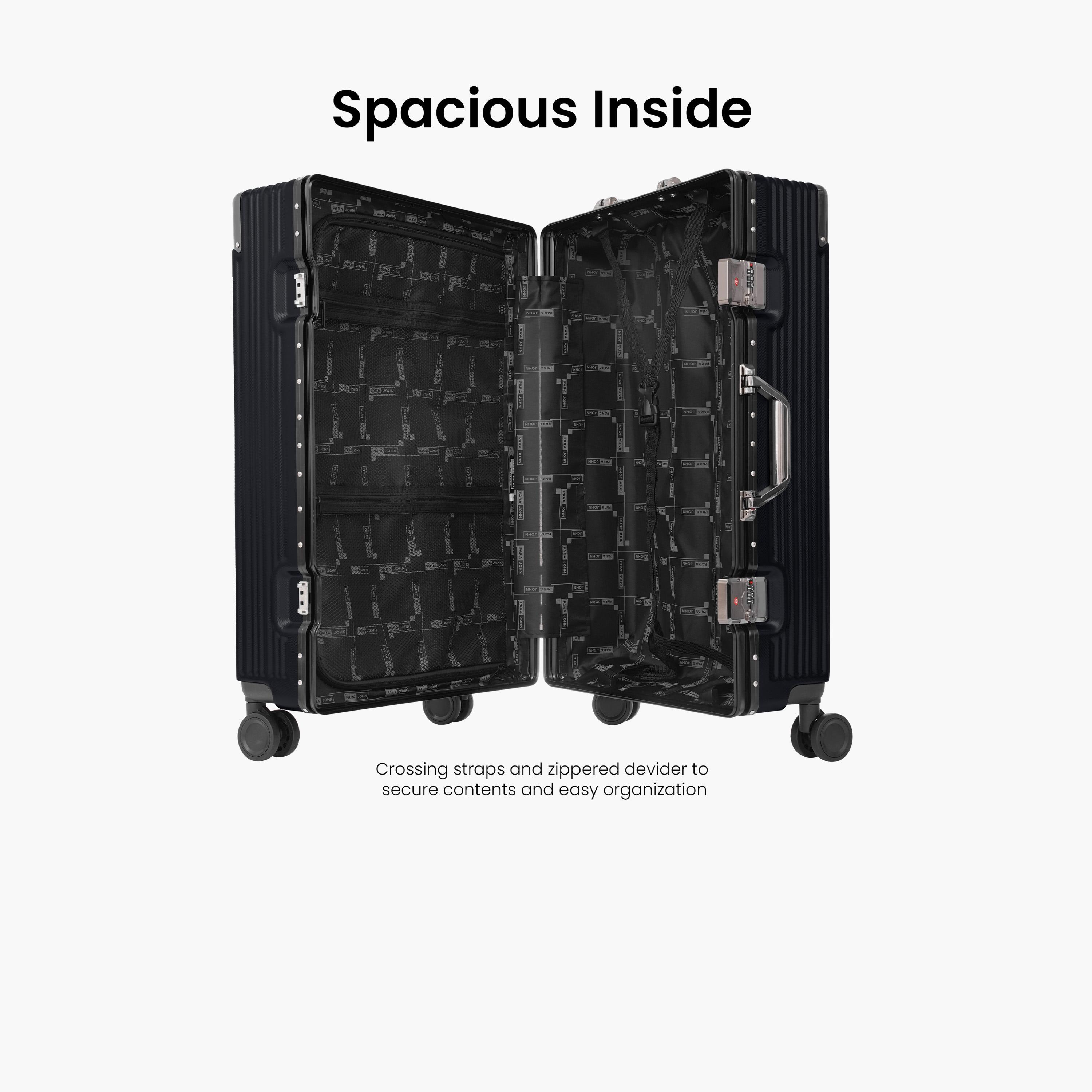 Para John Set of 3 ABS Hard Sided 4-Wheeler Spinner Trolley Bag with Combination Lock-travel-luggagesandbags-luggage-image-5