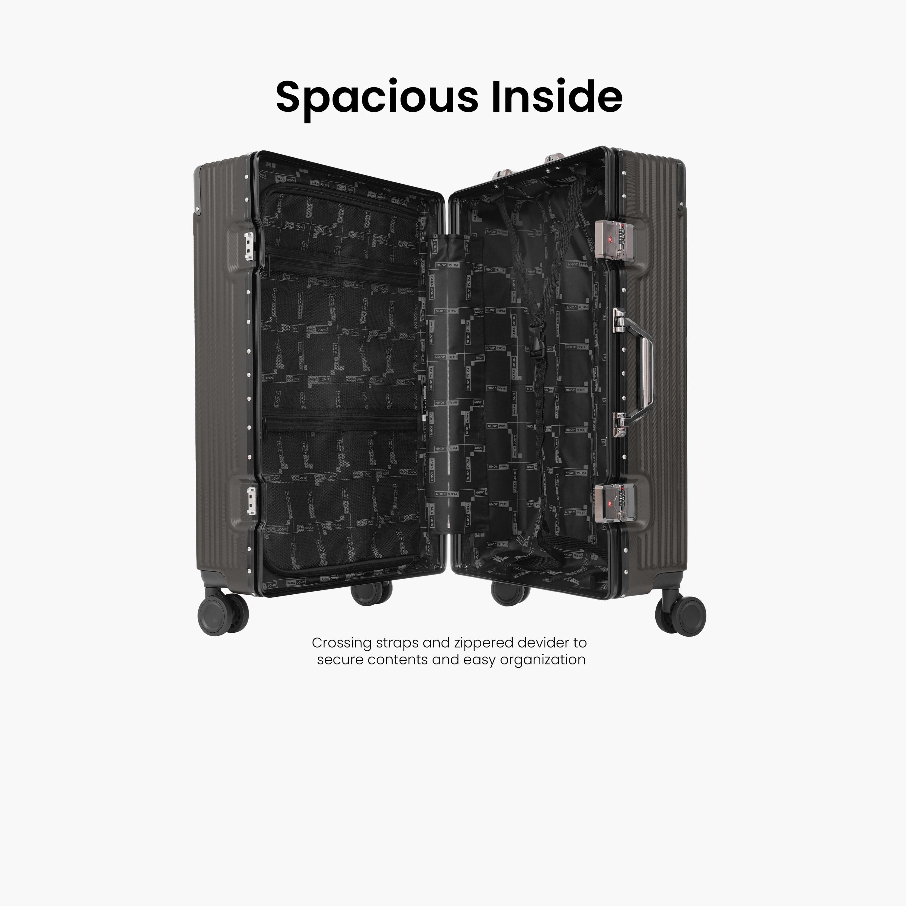 Para John Set of 3 ABS Hard Sided 4-Wheeler Spinner Trolley Bag with Combination Lock-travel-luggagesandbags-luggage-image-11