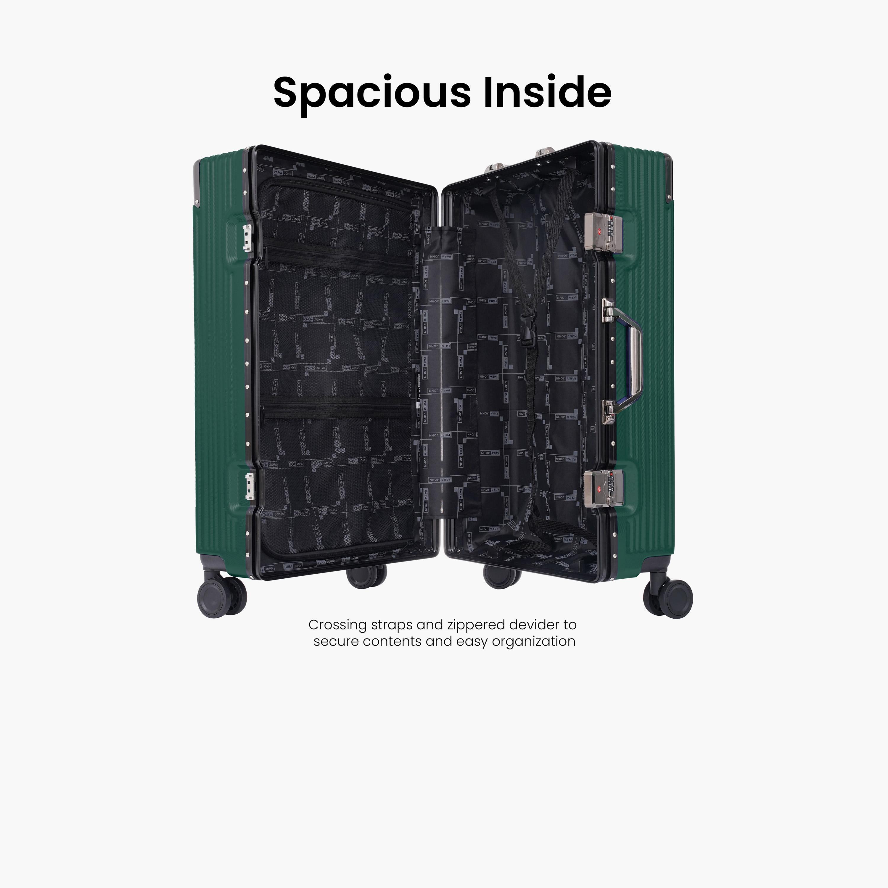 Para John Set of 3 ABS Hard Sided 4-Wheeler Spinner Trolley Bag with Combination Lock-travel-luggagesandbags-luggage-image-23