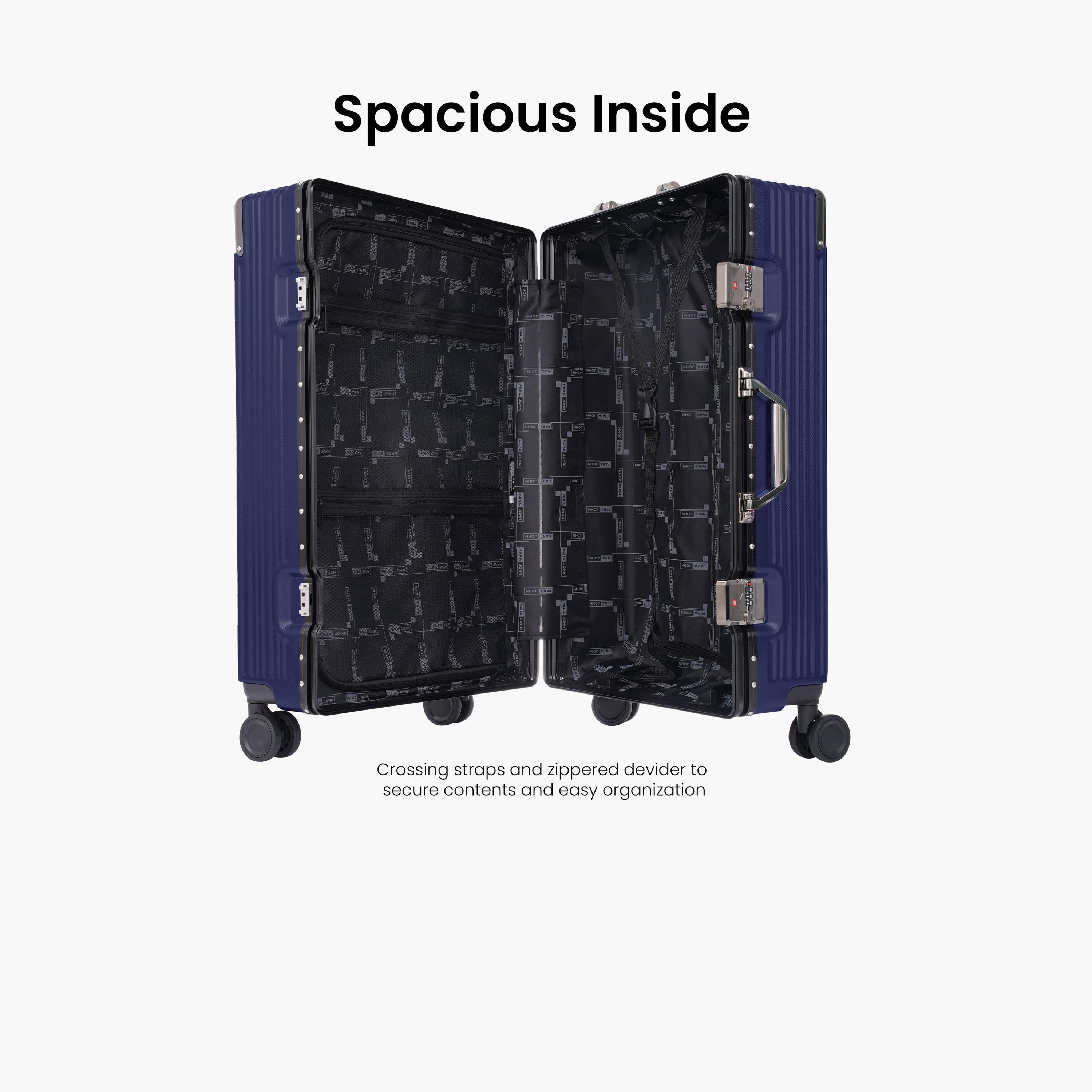 Para John Set of 3 ABS Hard Sided 4-Wheeler Spinner Trolley Bag with Combination Lock-travel-luggagesandbags-luggage-image-29
