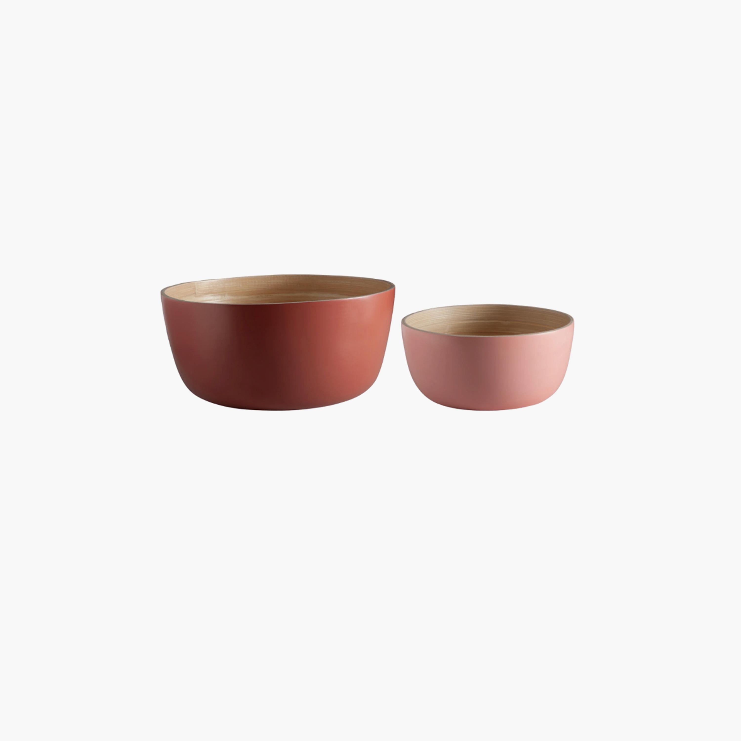 Porter Green Terra + Peach Bebb Biodegradable Bamboo Bowls-household-dining-dinnerware-bowls-image-1