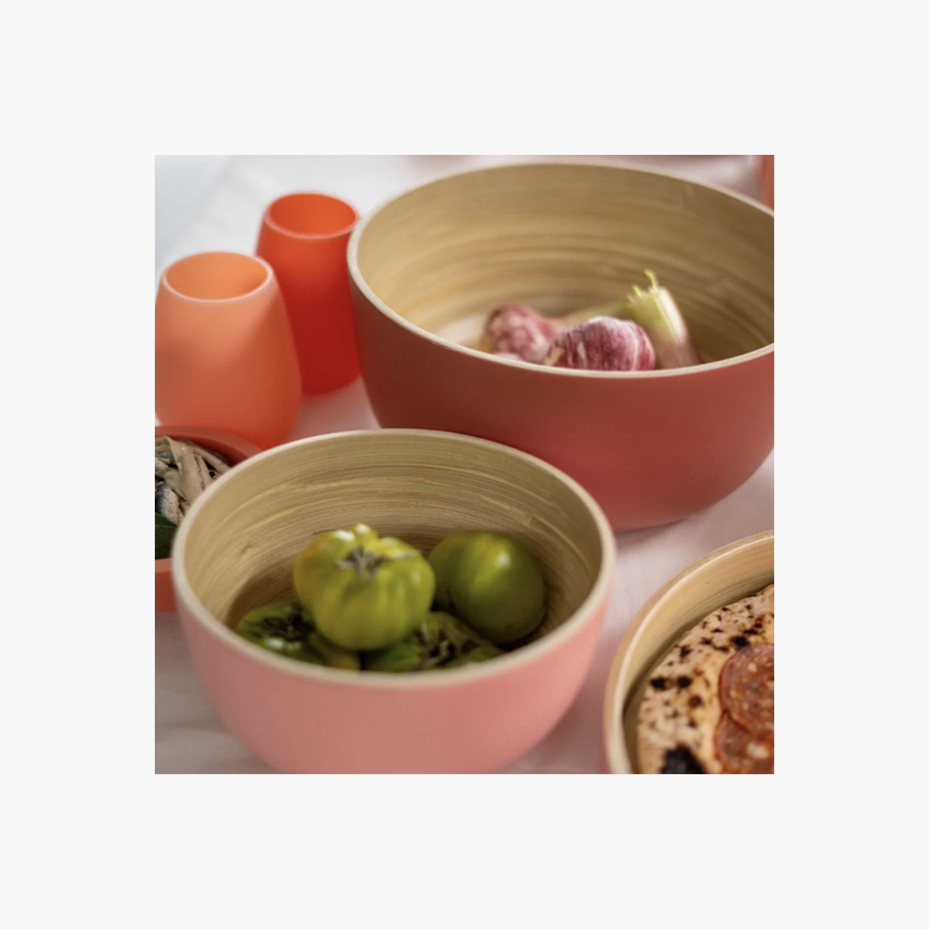 Porter Green Terra + Peach Bebb Biodegradable Bamboo Bowls-household-dining-dinnerware-bowls-image-4