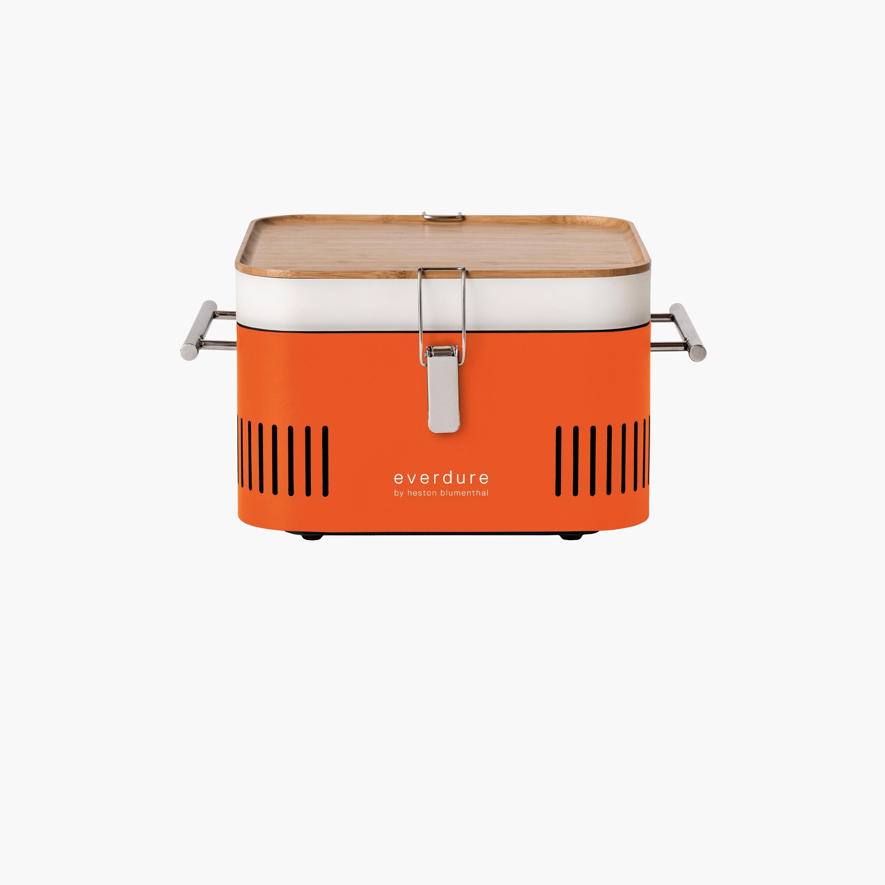 Everdure Cube Charcoal Barbecue Orange-household-appliances-kitchenappliances-otherkitchenappliances-image-1