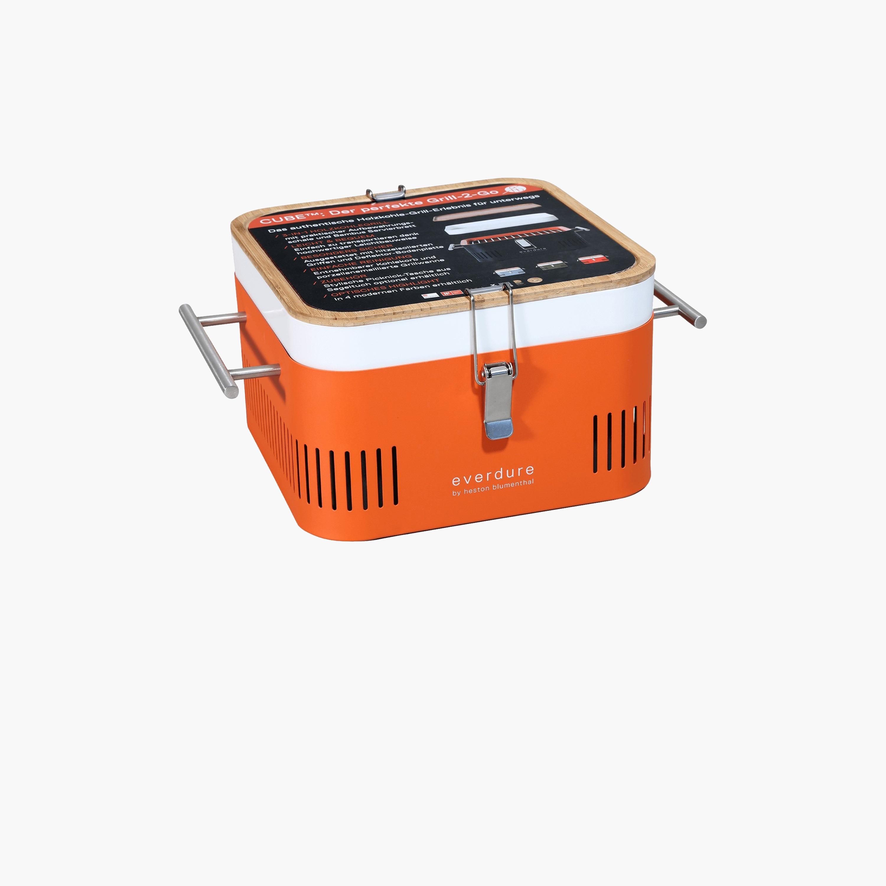 Everdure Cube Charcoal Barbecue Orange-household-appliances-kitchenappliances-otherkitchenappliances-image-4