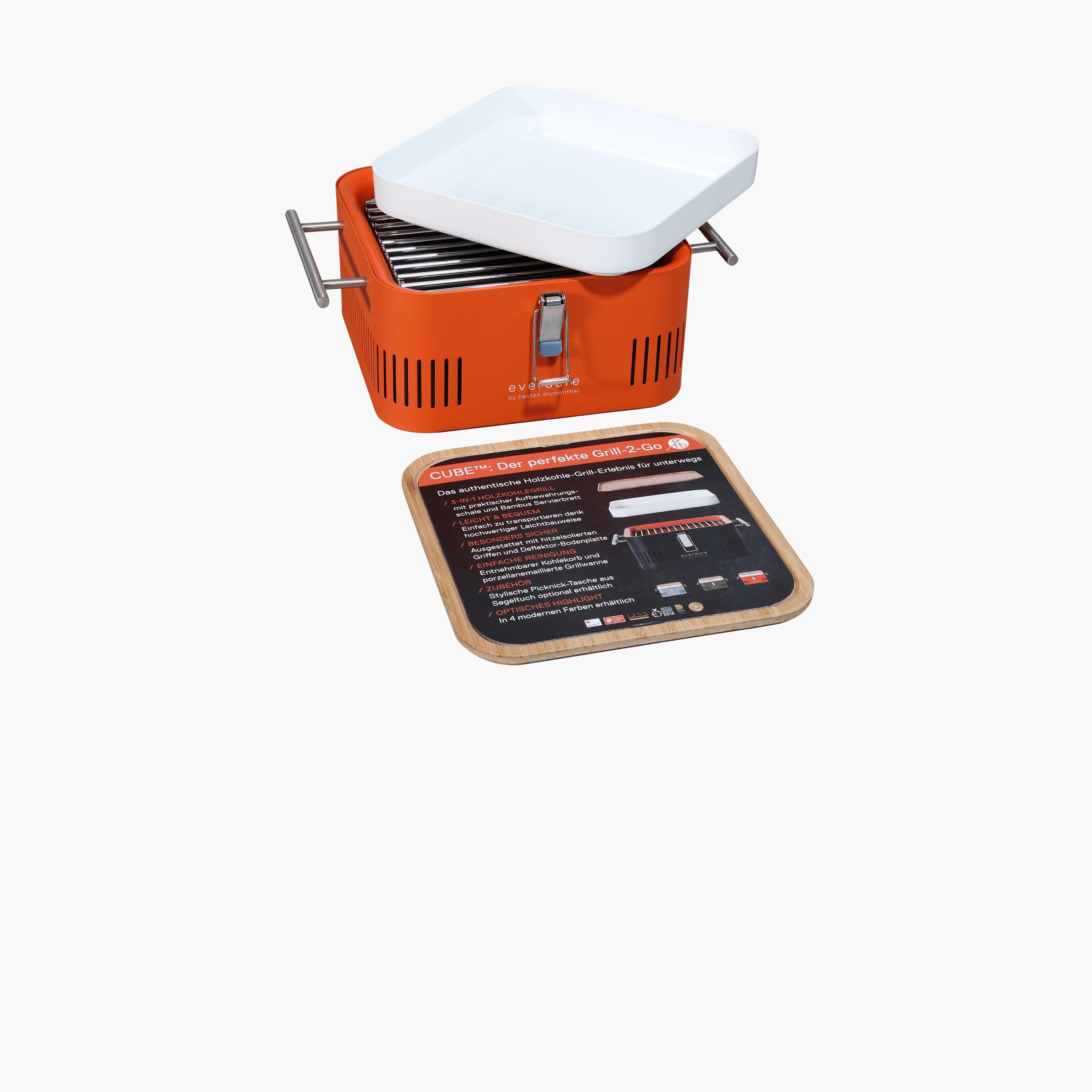 Everdure Cube Charcoal Barbecue Orange-household-appliances-kitchenappliances-otherkitchenappliances-image-5