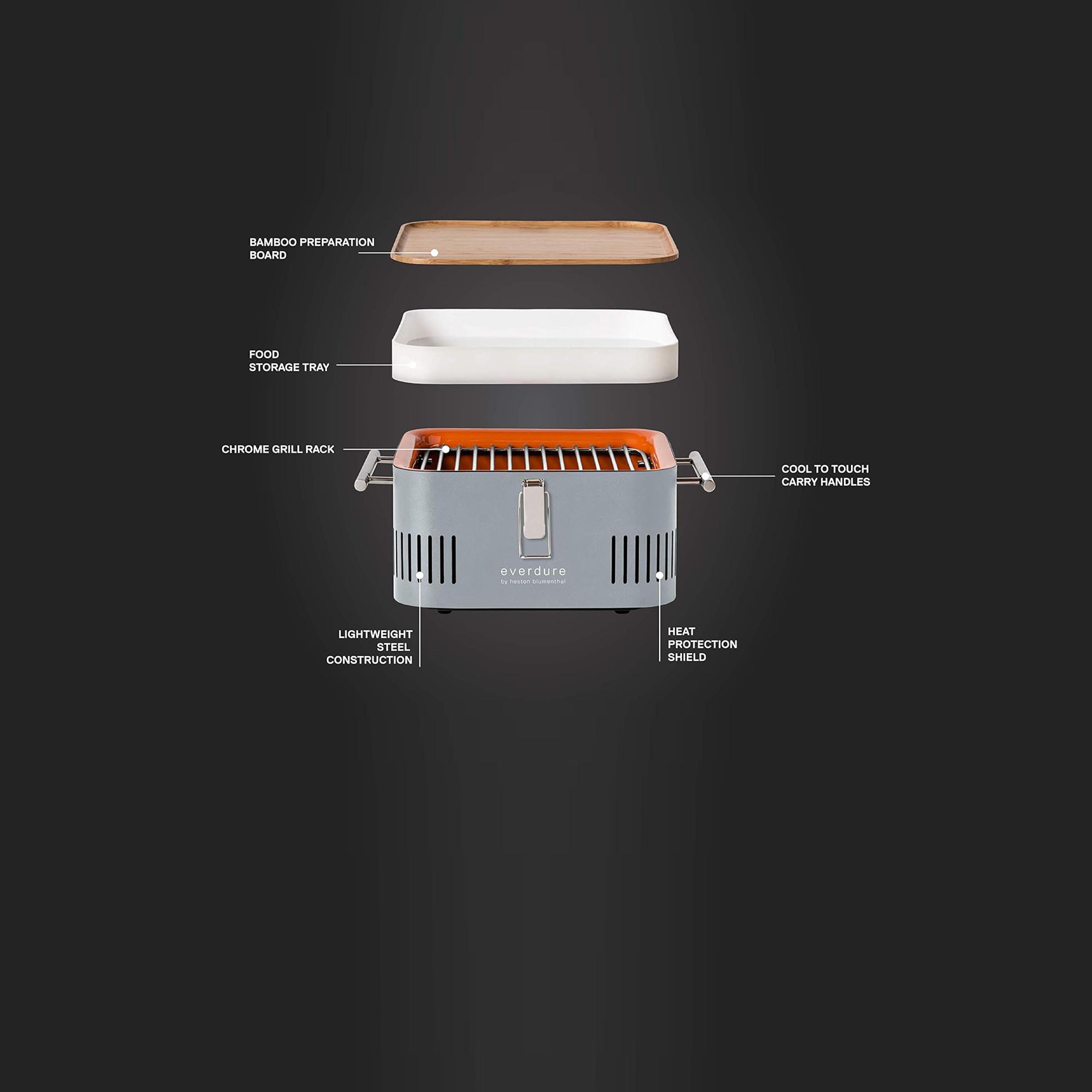 Everdure Cube Charcoal Barbecue, Stone-household-appliances-kitchenappliances-otherkitchenappliances-image-5