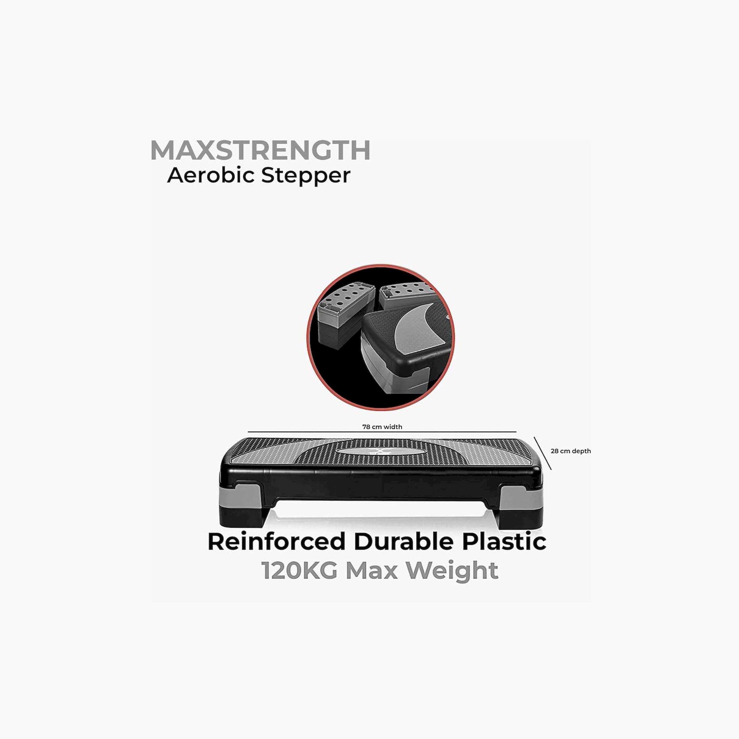 X MAXSTRENGTH - Multi-Level Aerobic Stepper (5 Level)-sports-gear-gym-image-4