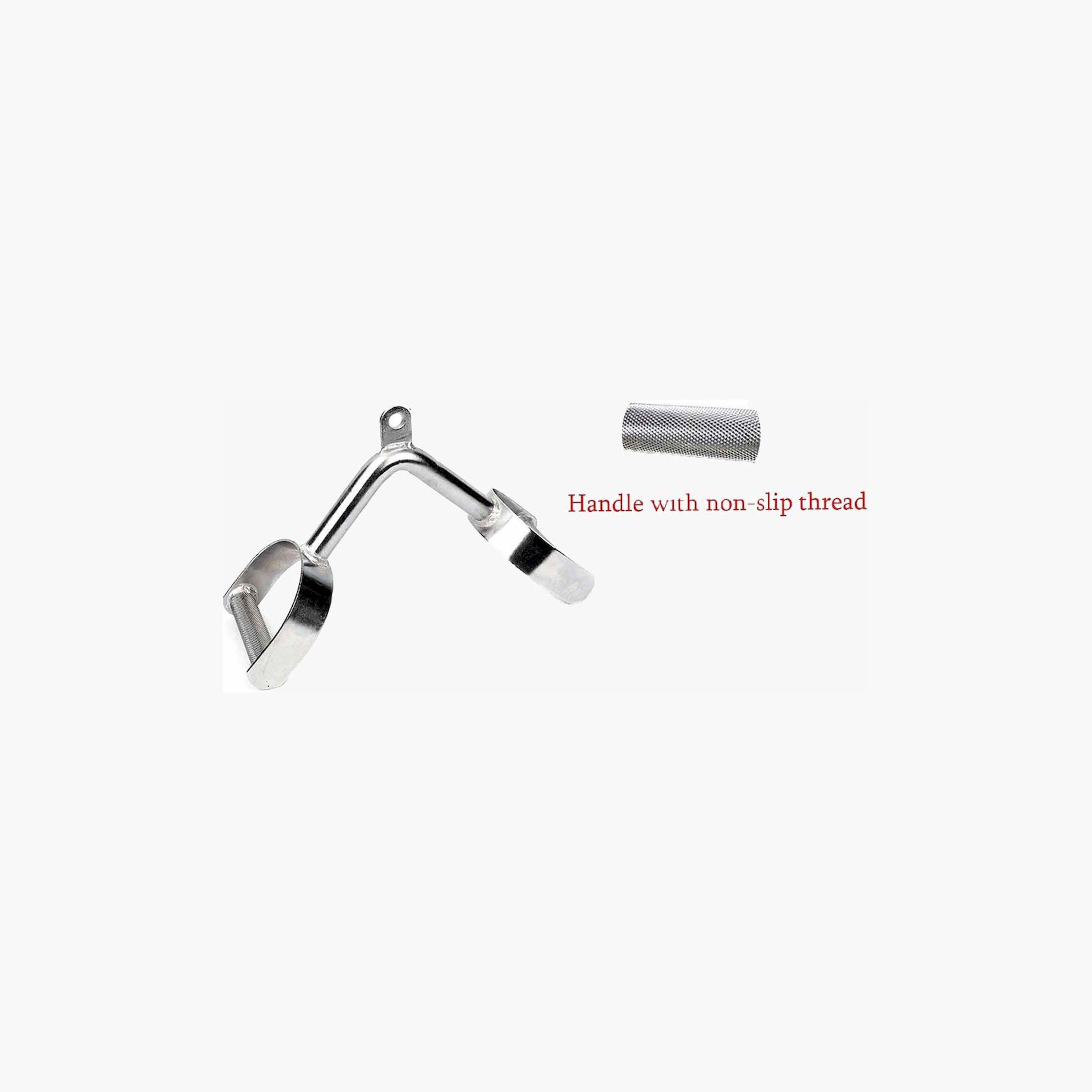 X MAXSTRENGTH - 2D V-Bar Cable Attachment - Silver-sports-gear-gym-image-3