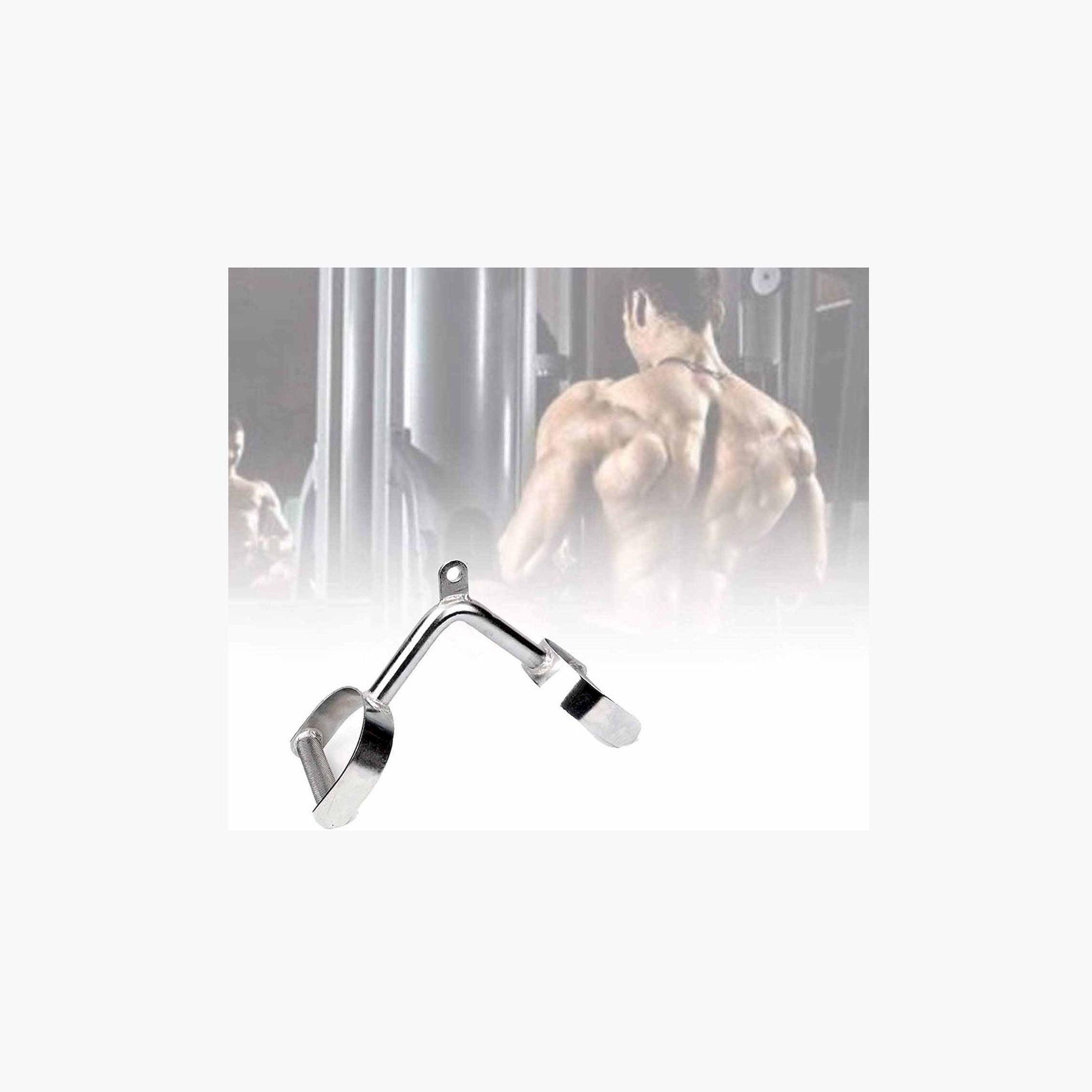X MAXSTRENGTH - 2D V-Bar Cable Attachment - Silver-sports-gear-gym-image-4