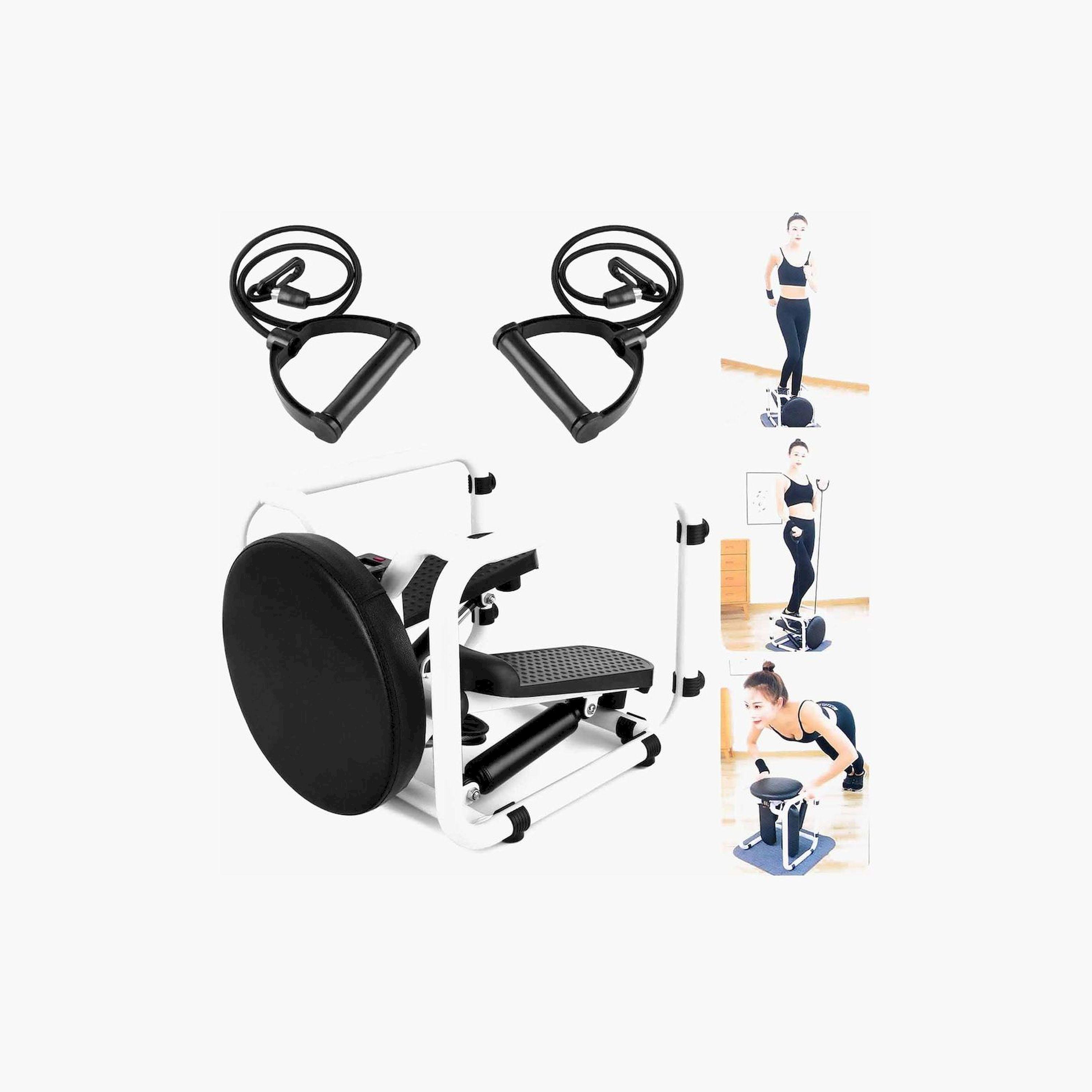 X MAXSTRENGTH - Mini Fitness Twist Stepper with Bands & Display-sports-gear-gym-image-3