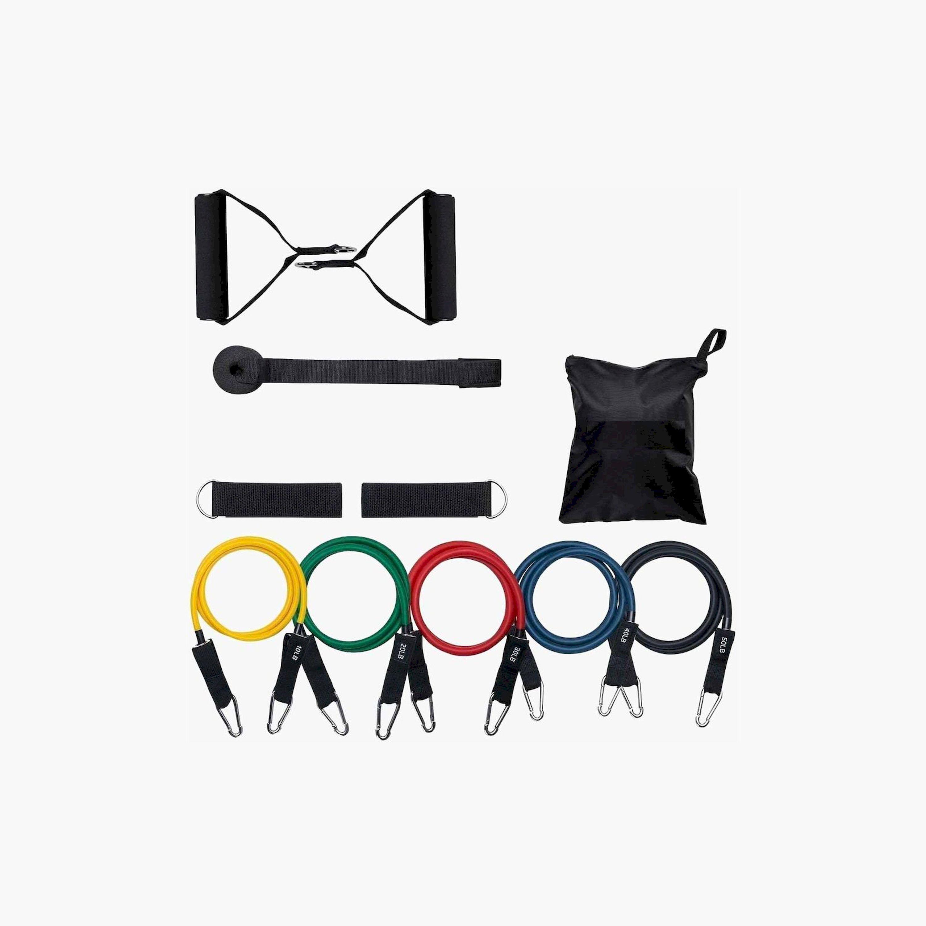 X MAXSTRENGTH - Medium Resistance Band with Handles - Black-sports-gear-gym-image-1