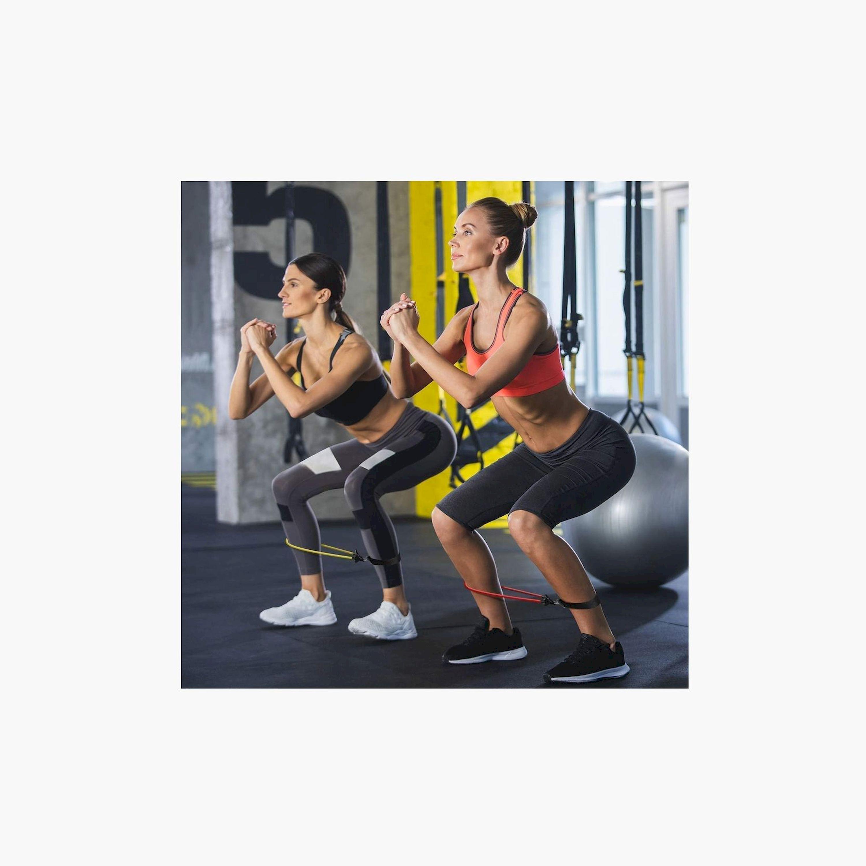 X MAXSTRENGTH - Medium Resistance Band with Handles - Black-sports-gear-gym-image-3