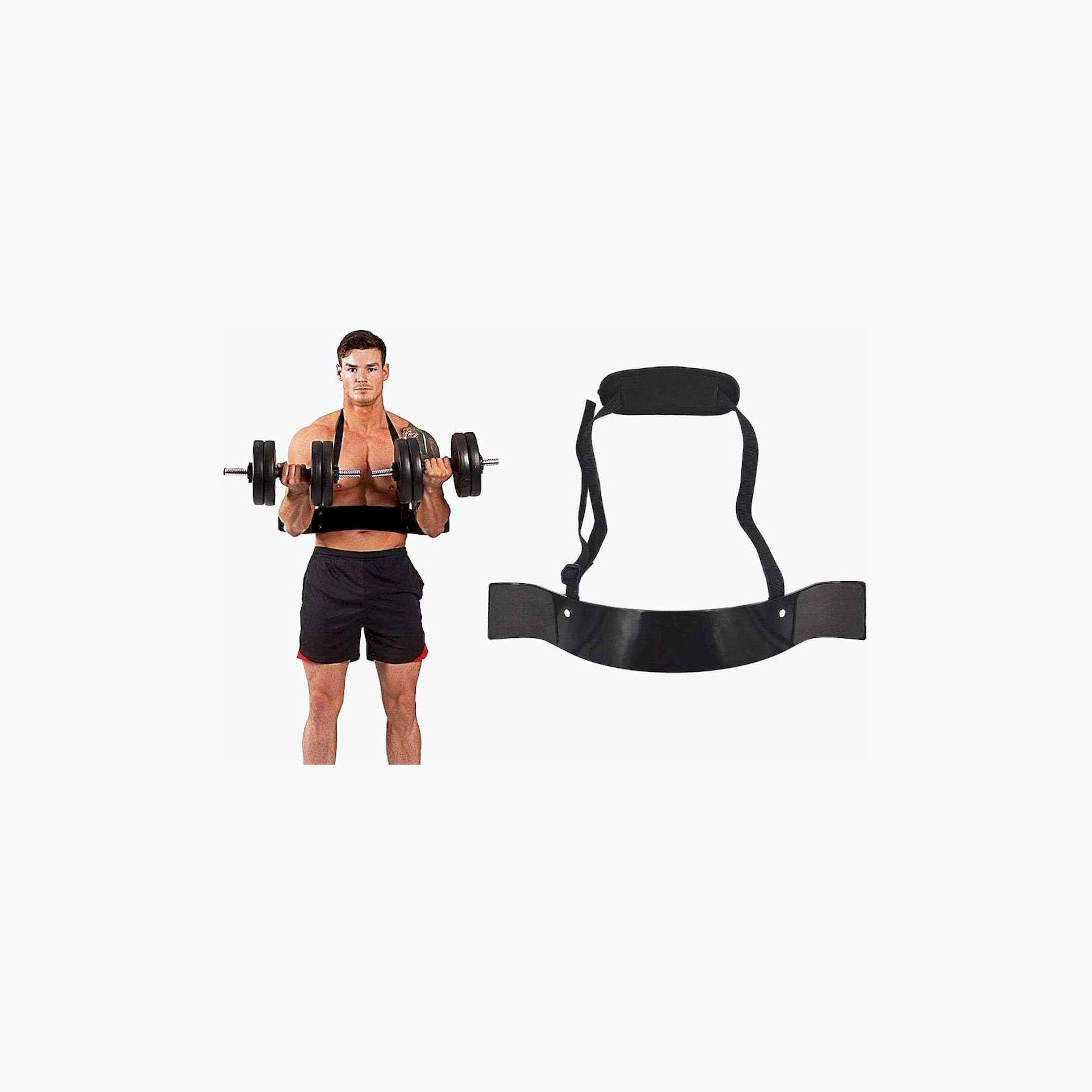 X MAXSTRENGTH - Adjustable Arm Blaster for Biceps - Black-sports-gear-gym-image-2